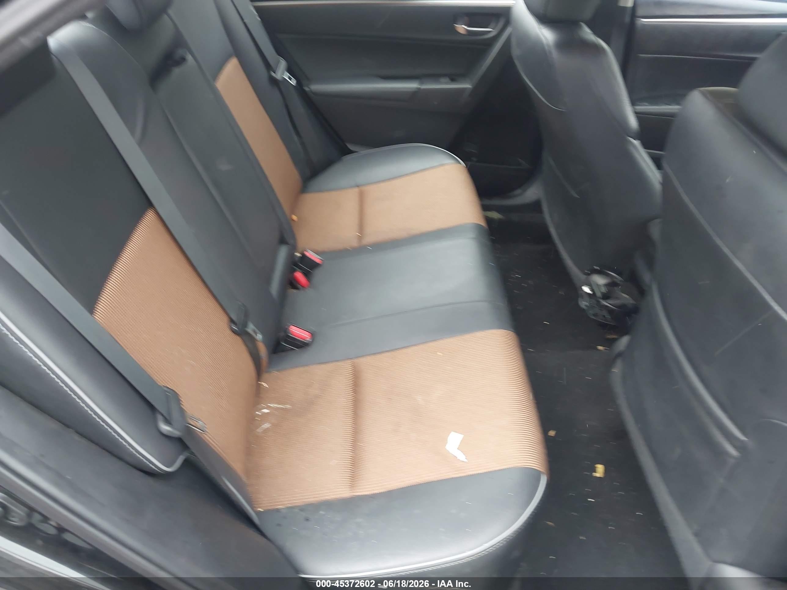 2015 Toyota Corolla S Plus Black vin: 2T1BURHE6FC283049