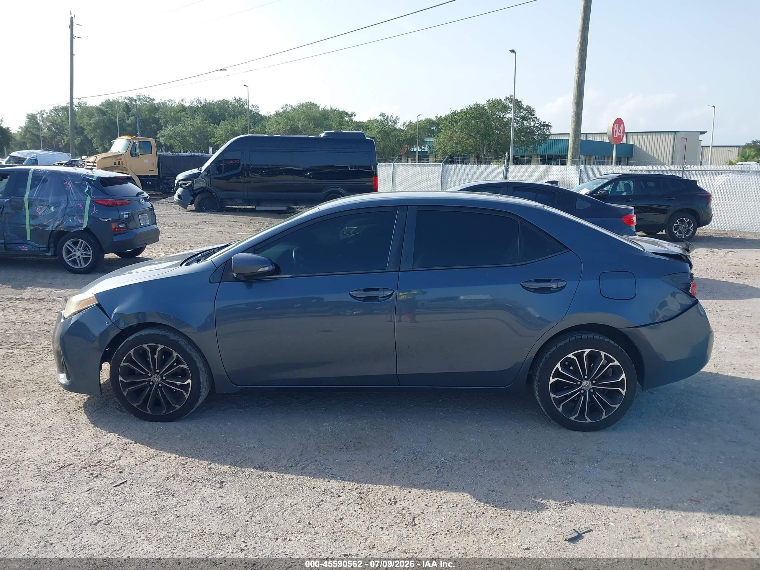 2015 Toyota Corolla S Plus Gray vin: 2T1BURHE6FC290874