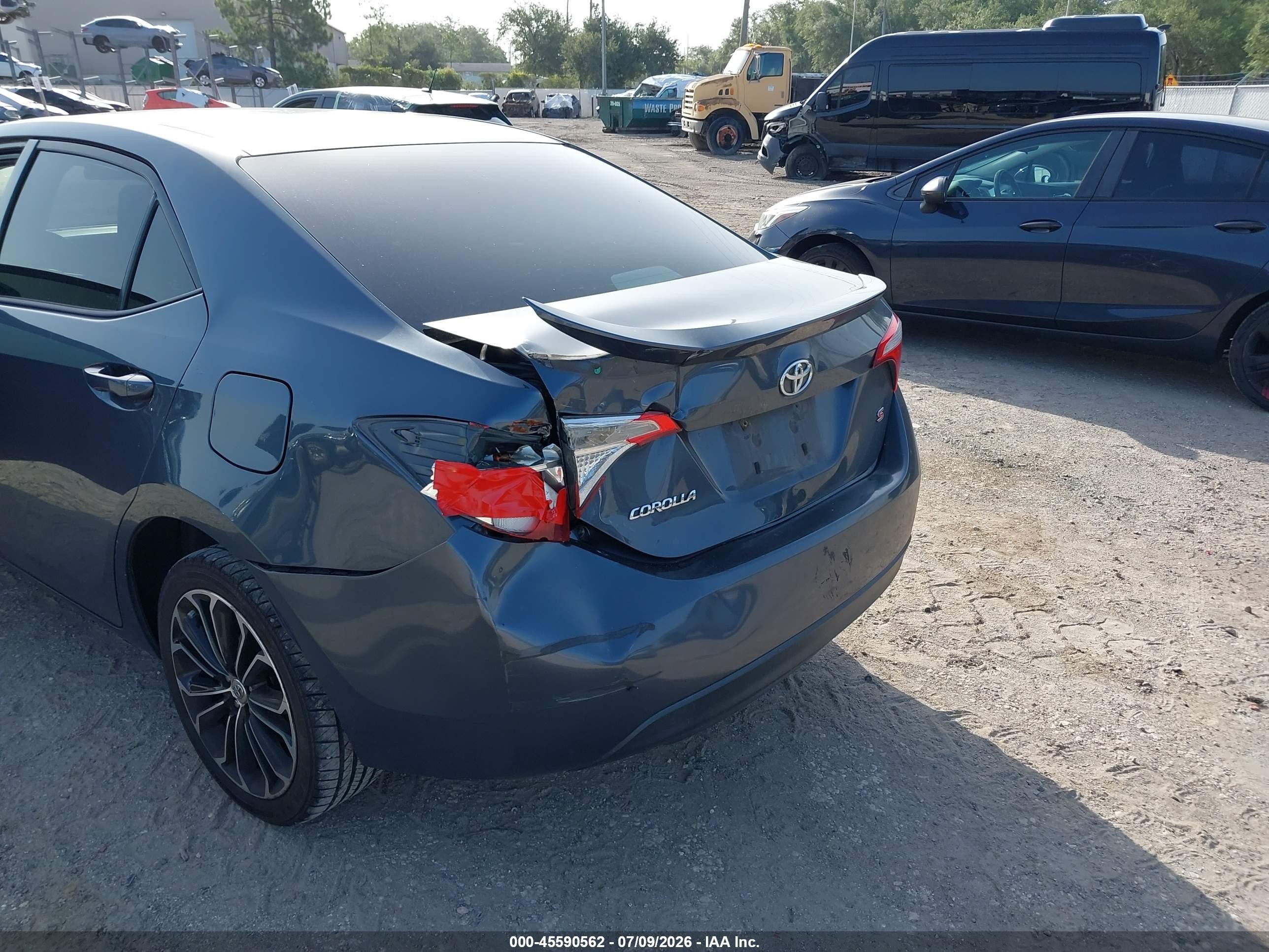 2015 Toyota Corolla S Plus Gray vin: 2T1BURHE6FC290874