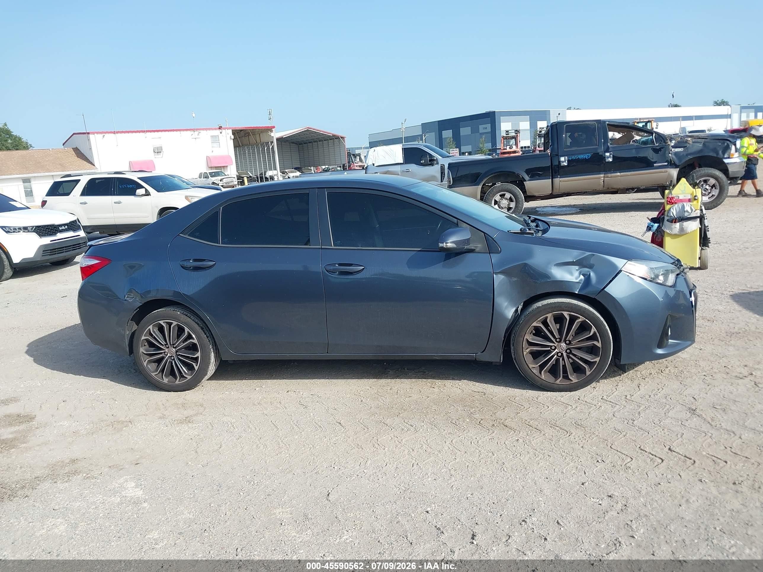 2015 Toyota Corolla S Plus Gray vin: 2T1BURHE6FC290874
