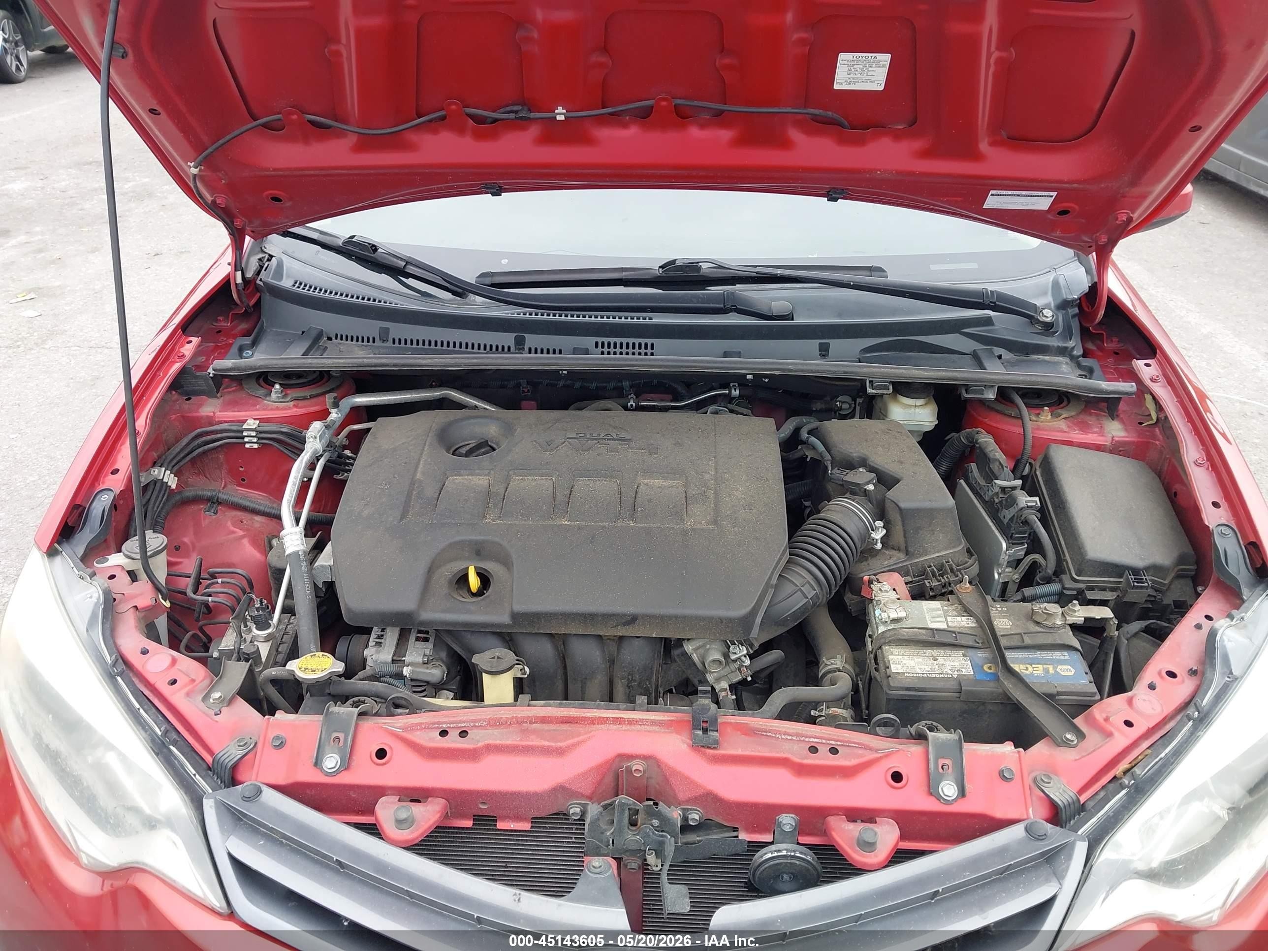 2015 Toyota Corolla Le Plus Red vin: 2T1BURHE6FC309259