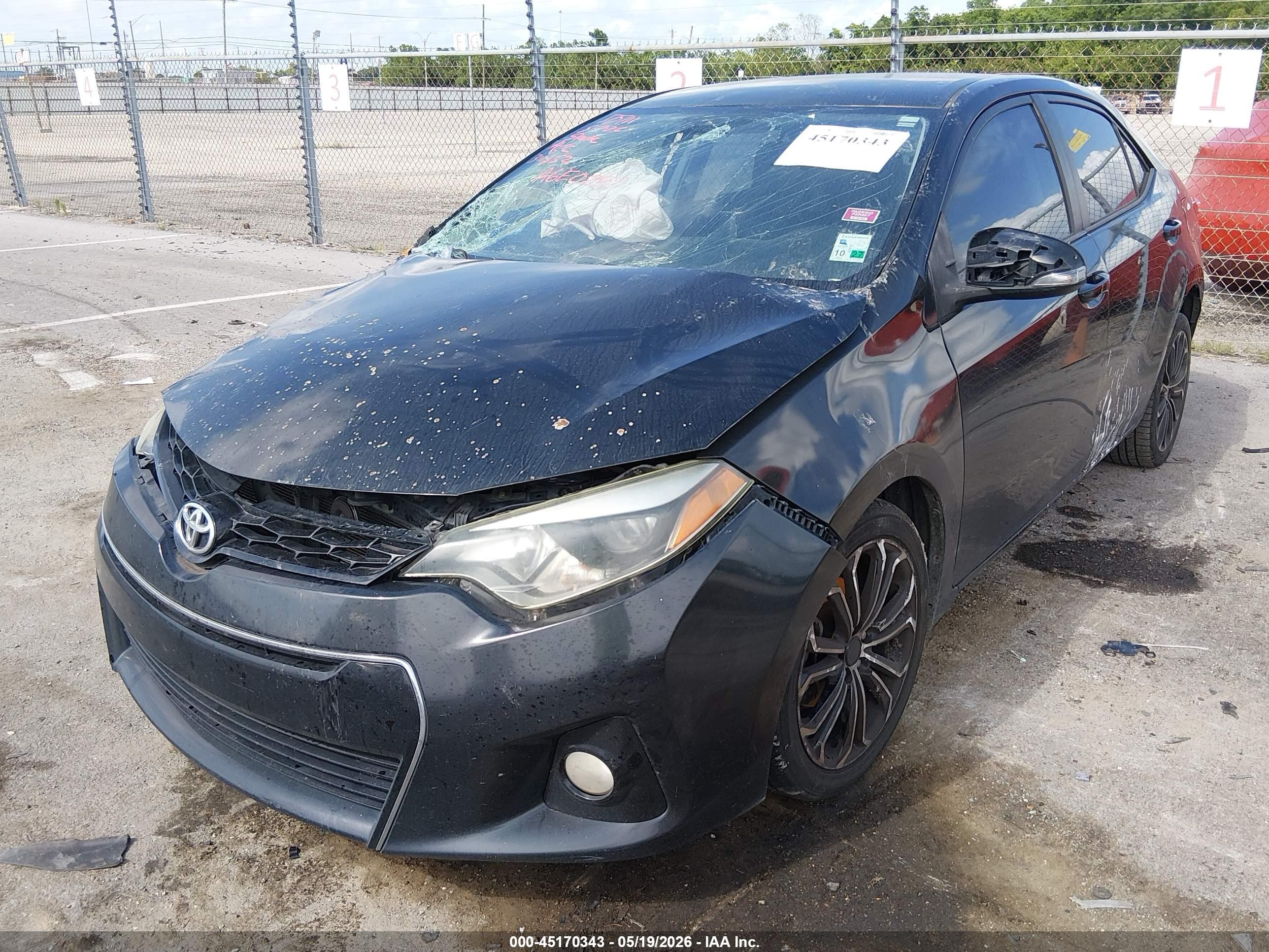2015 Toyota Corolla S Plus Black vin: 2T1BURHE6FC311352