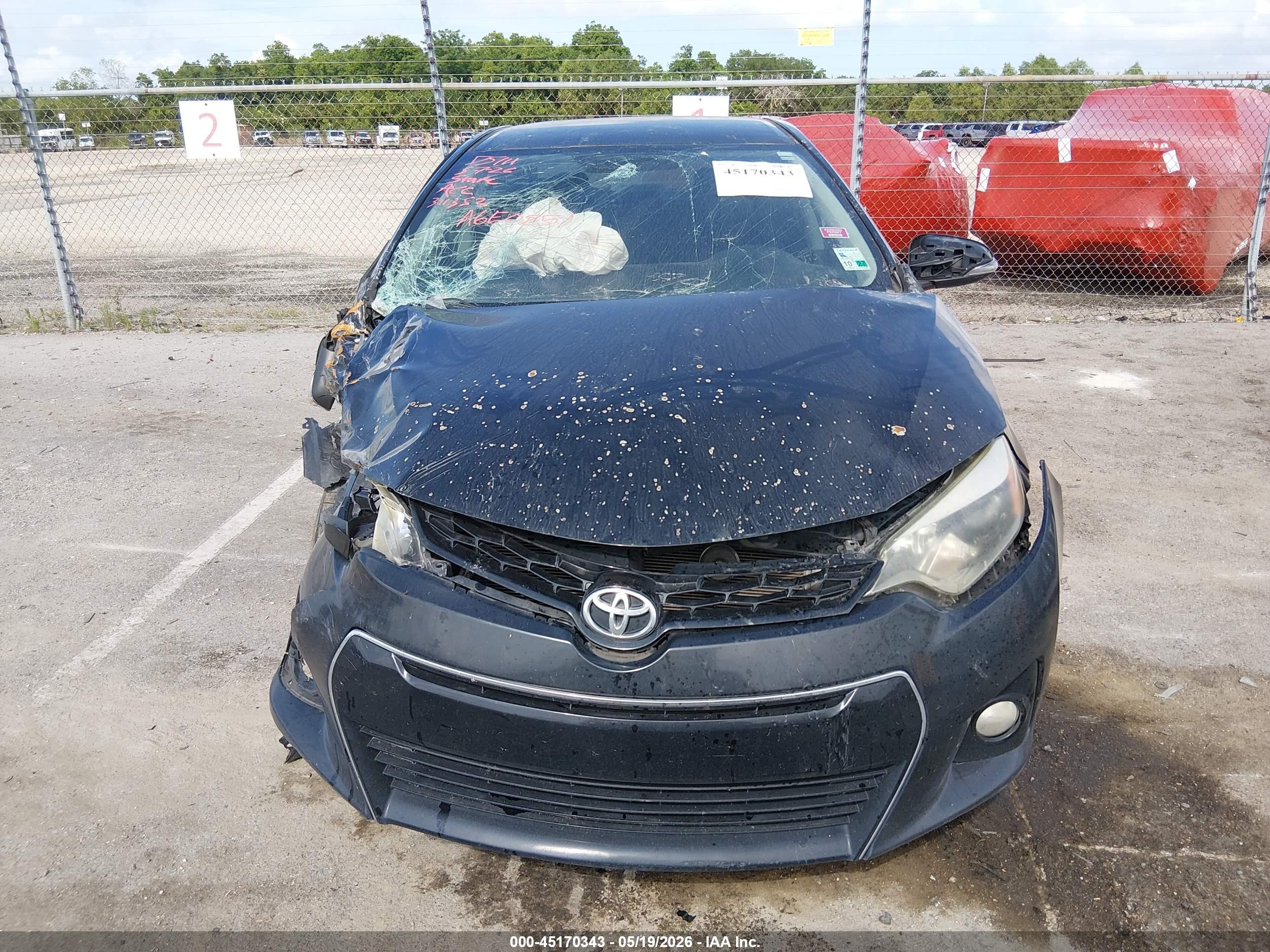 2015 Toyota Corolla S Plus Black vin: 2T1BURHE6FC311352