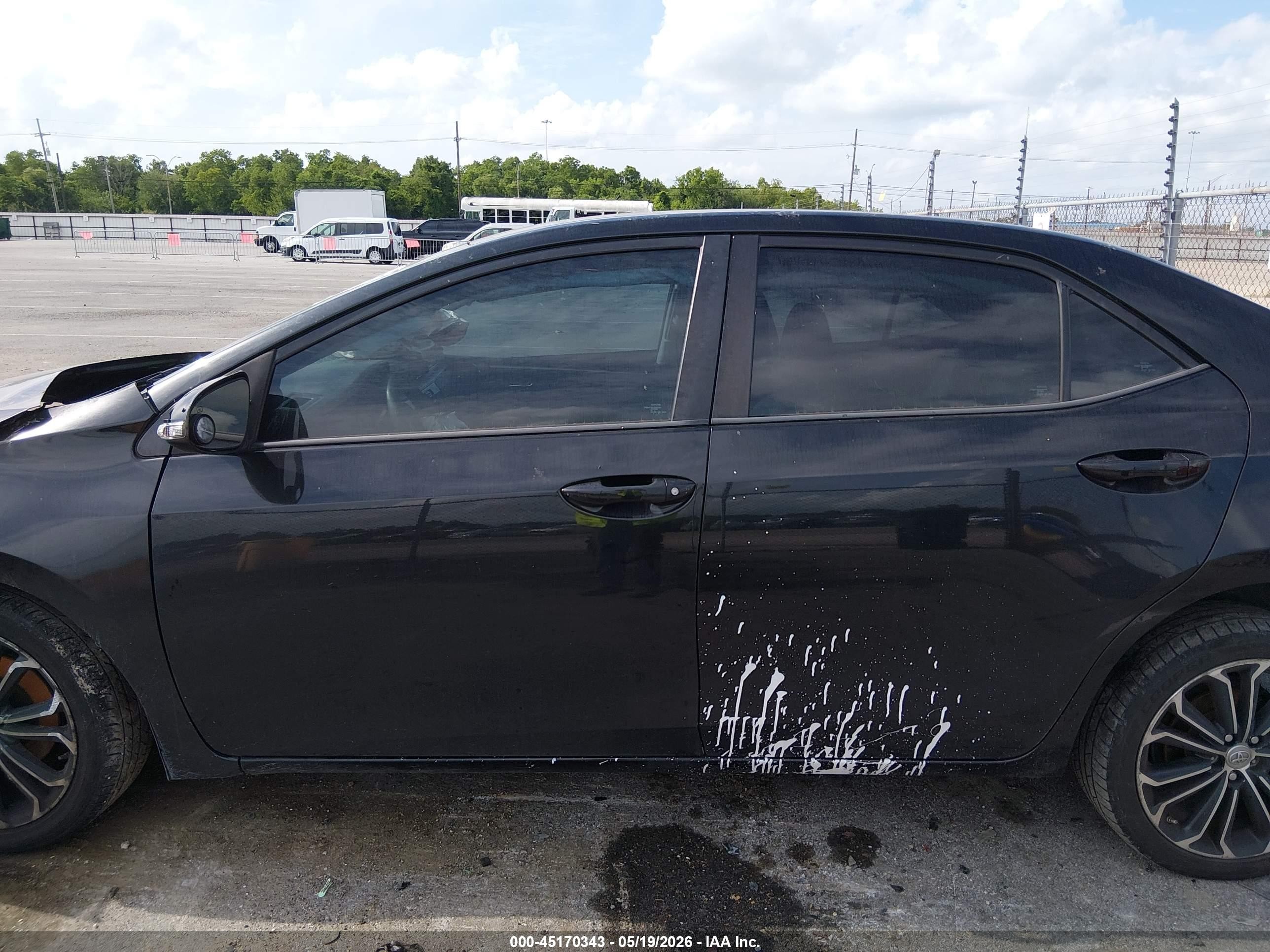 2015 Toyota Corolla S Plus Black vin: 2T1BURHE6FC311352