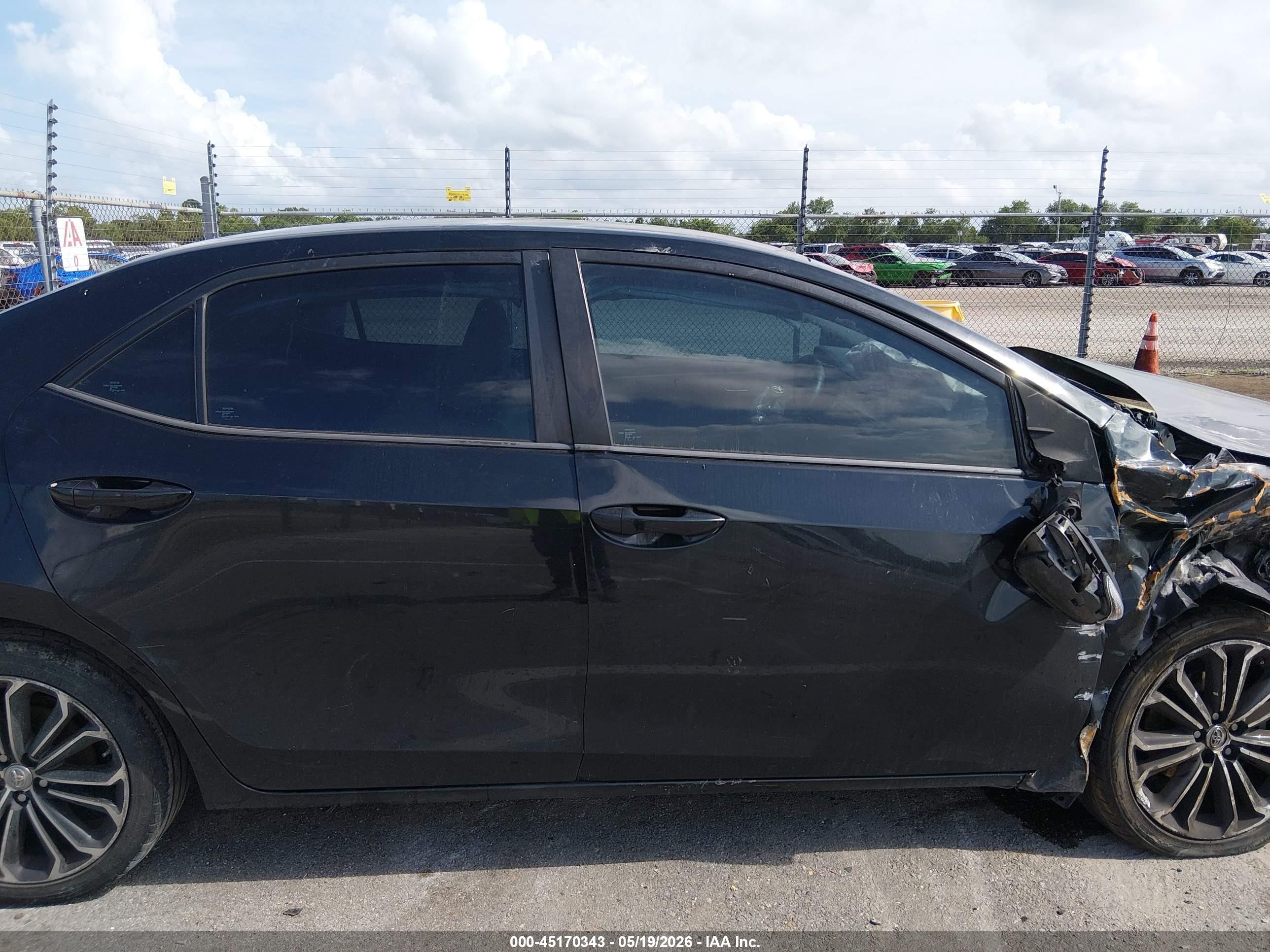 2015 Toyota Corolla S Plus Black vin: 2T1BURHE6FC311352