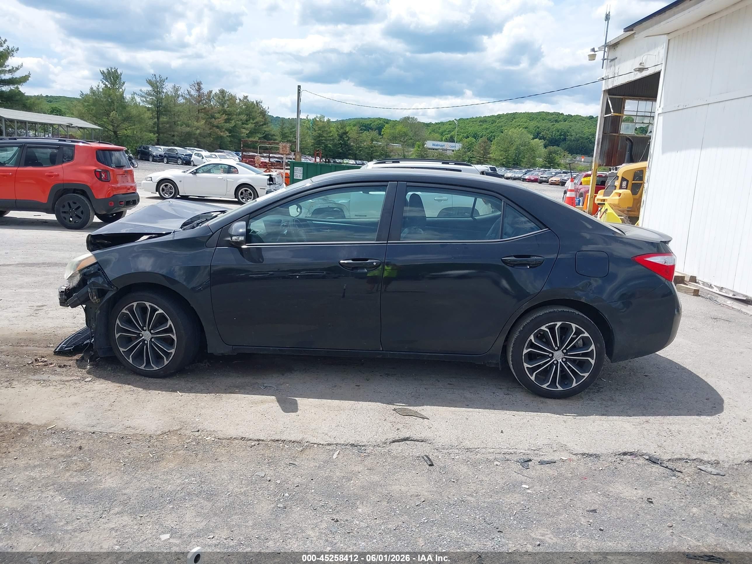 2015 Toyota Corolla S Plus Black vin: 2T1BURHE6FC319127