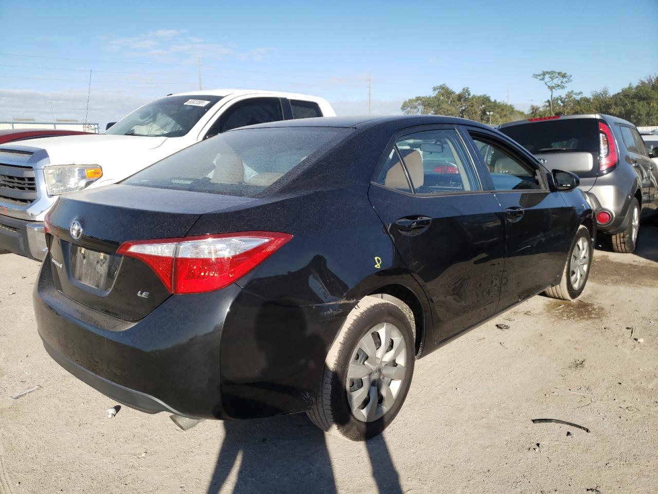 2015 Toyota Corolla L Black vin: 2T1BURHE6FC321699
