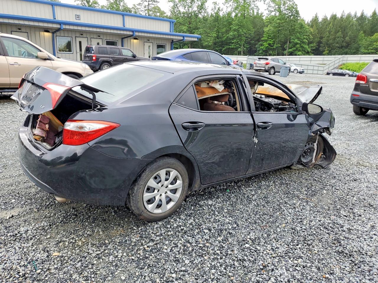 2015 Toyota Corolla Le Черный vin: 2T1BURHE6FC321699