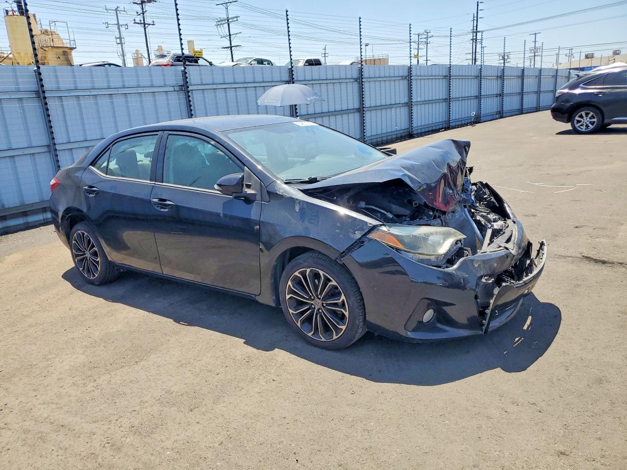 2015 Toyota Corolla S Plus Black vin: 2T1BURHE6FC323372