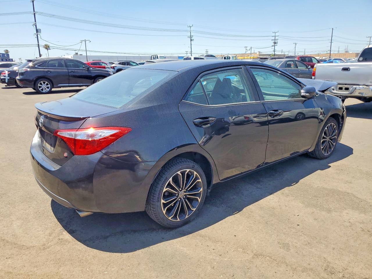 2015 Toyota Corolla S Plus Black vin: 2T1BURHE6FC323372