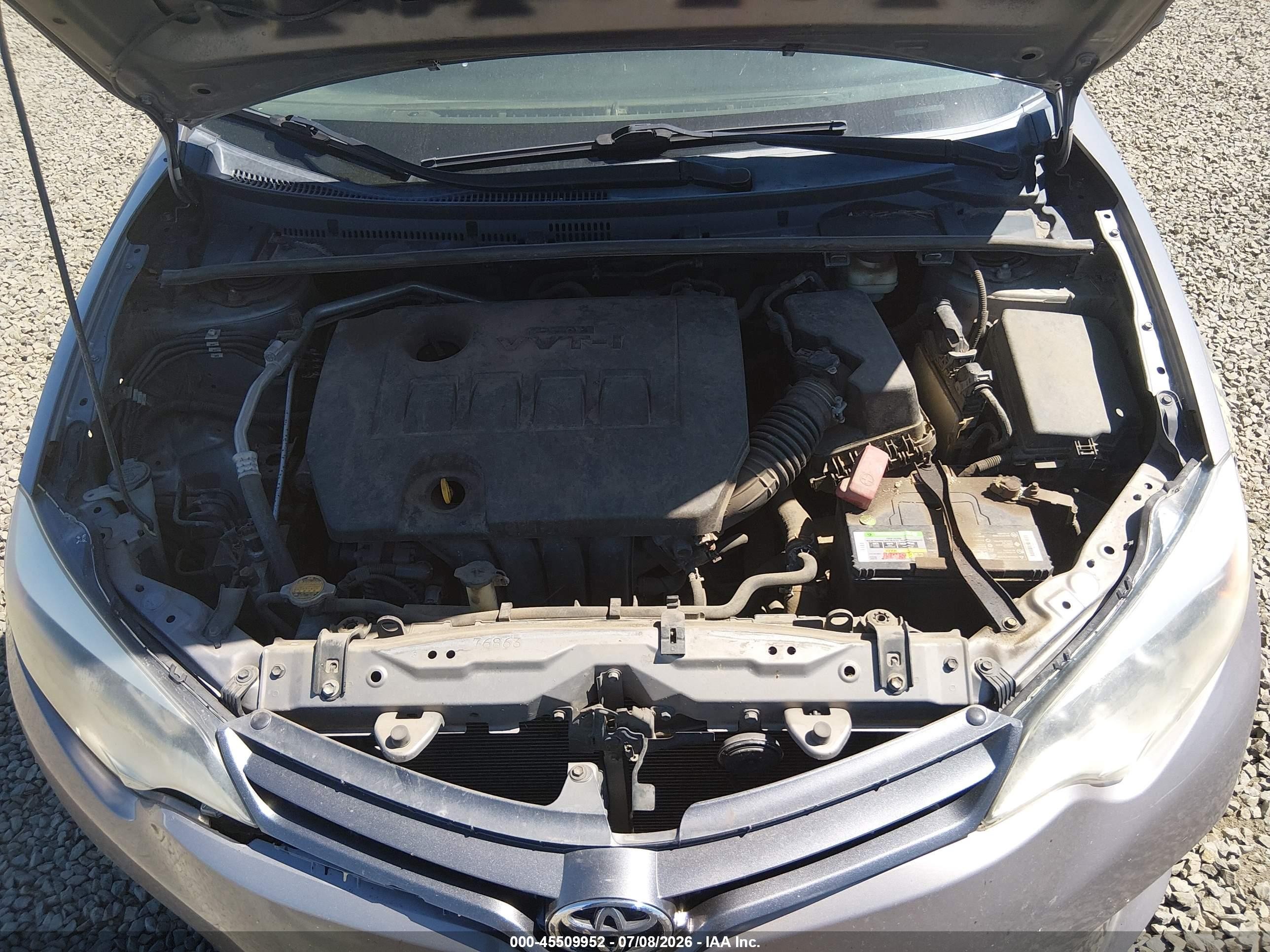 2015 Toyota Corolla Le Gray vin: 2T1BURHE6FC346215