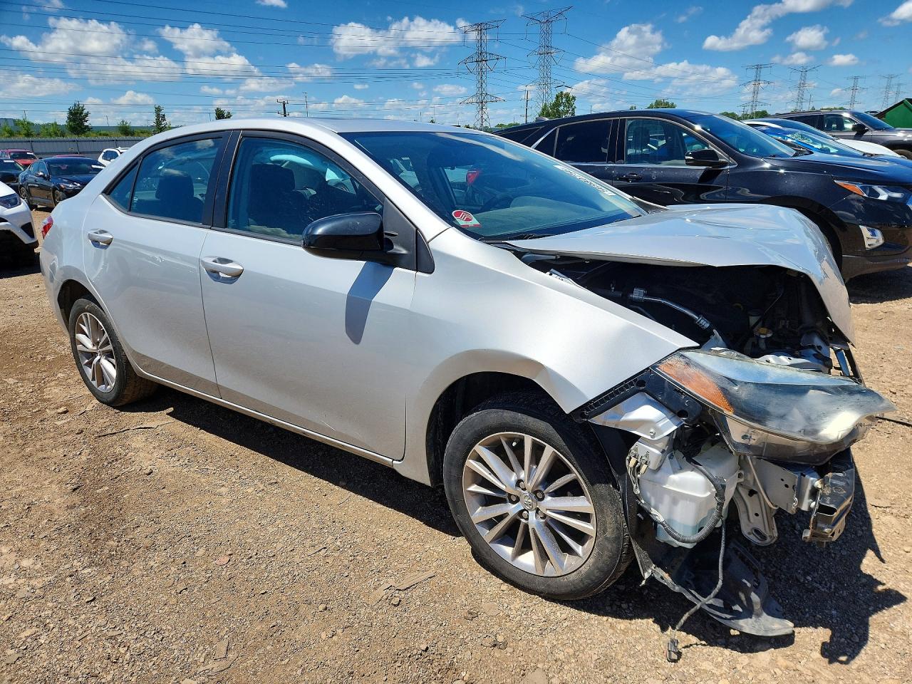 2015 Toyota Corolla Le Premium Silver vin: 2T1BURHE6FC348529