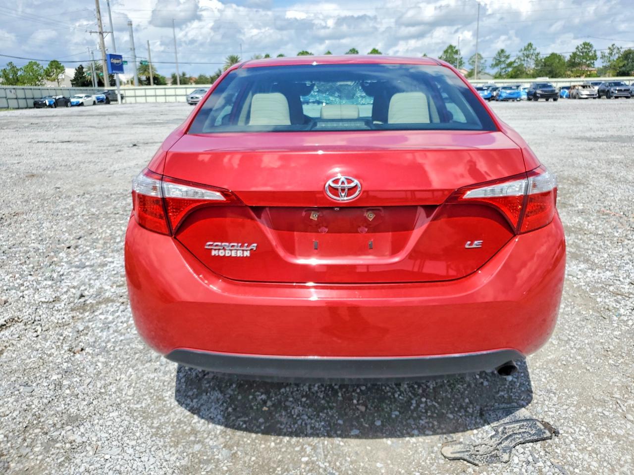 2015 Toyota Corolla Le Red vin: 2T1BURHE6FC352080