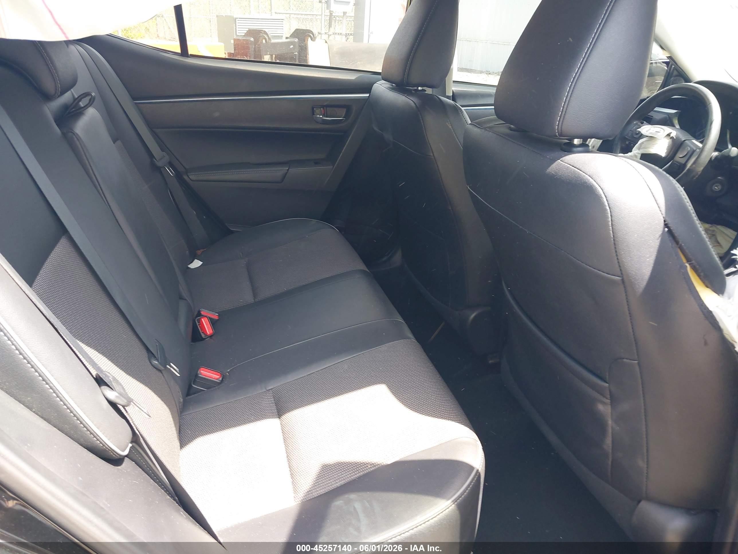 2015 Toyota Corolla S Black vin: 2T1BURHE6FC353889