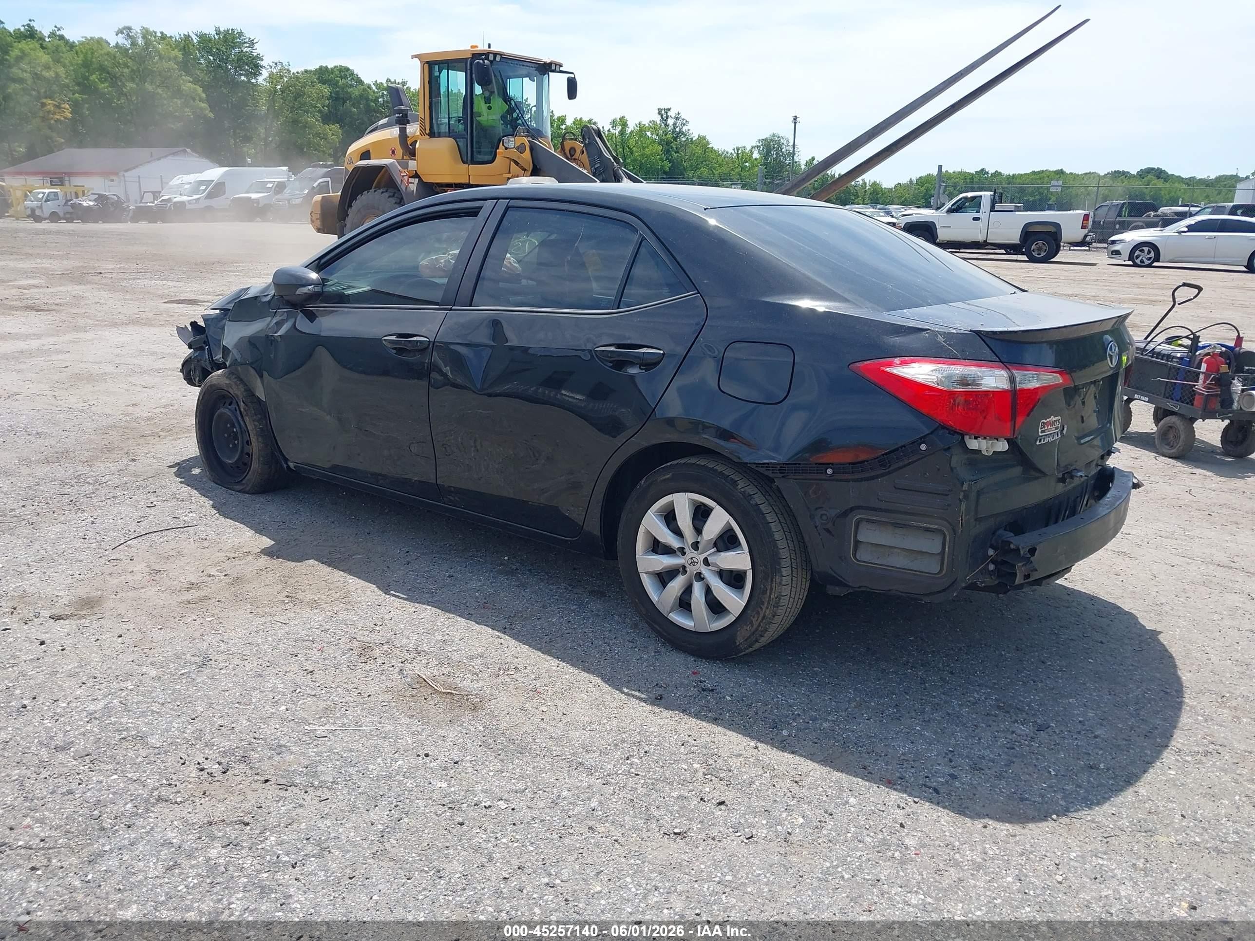 2015 Toyota Corolla S Black vin: 2T1BURHE6FC353889