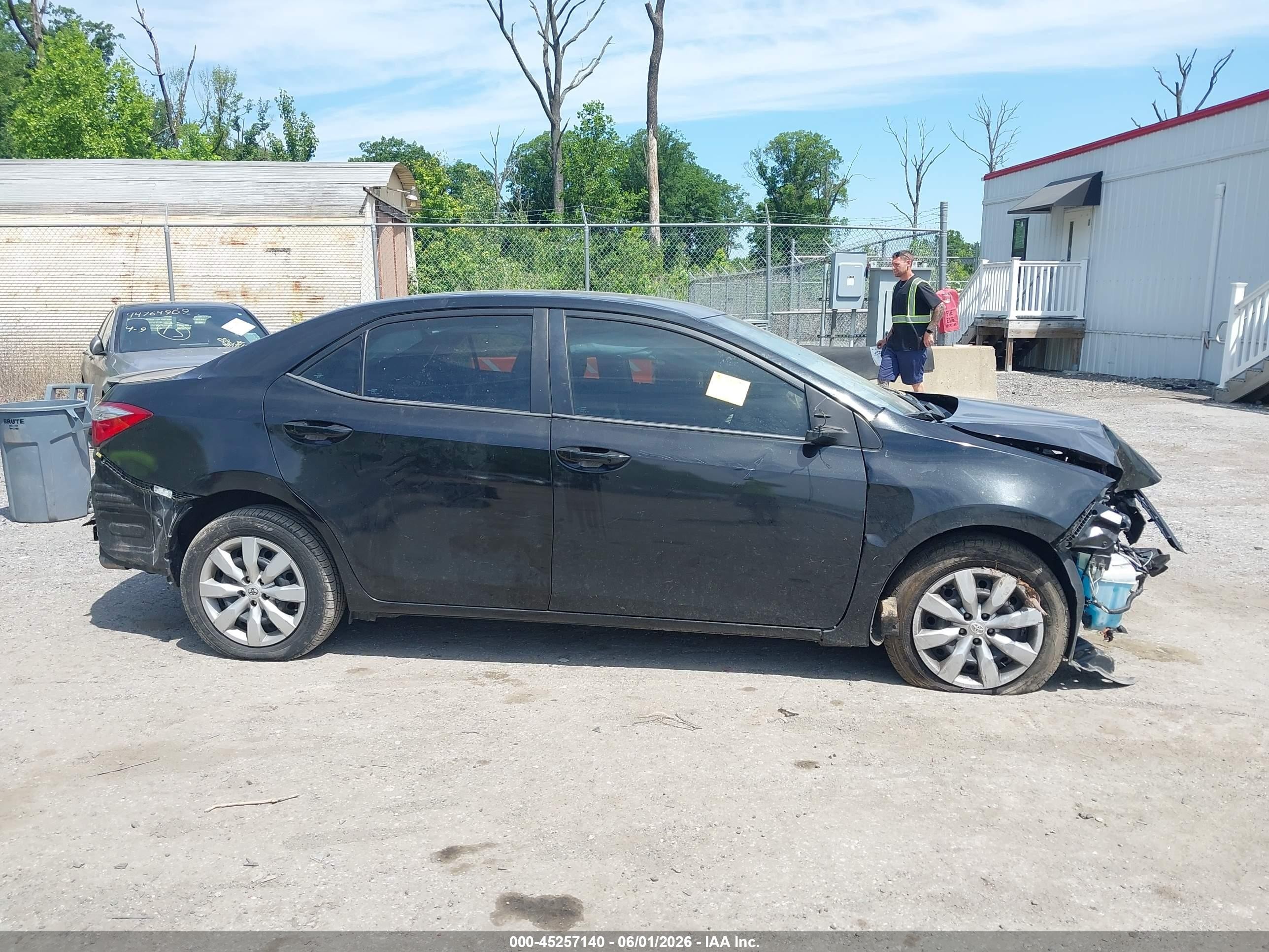 2015 Toyota Corolla S Black vin: 2T1BURHE6FC353889