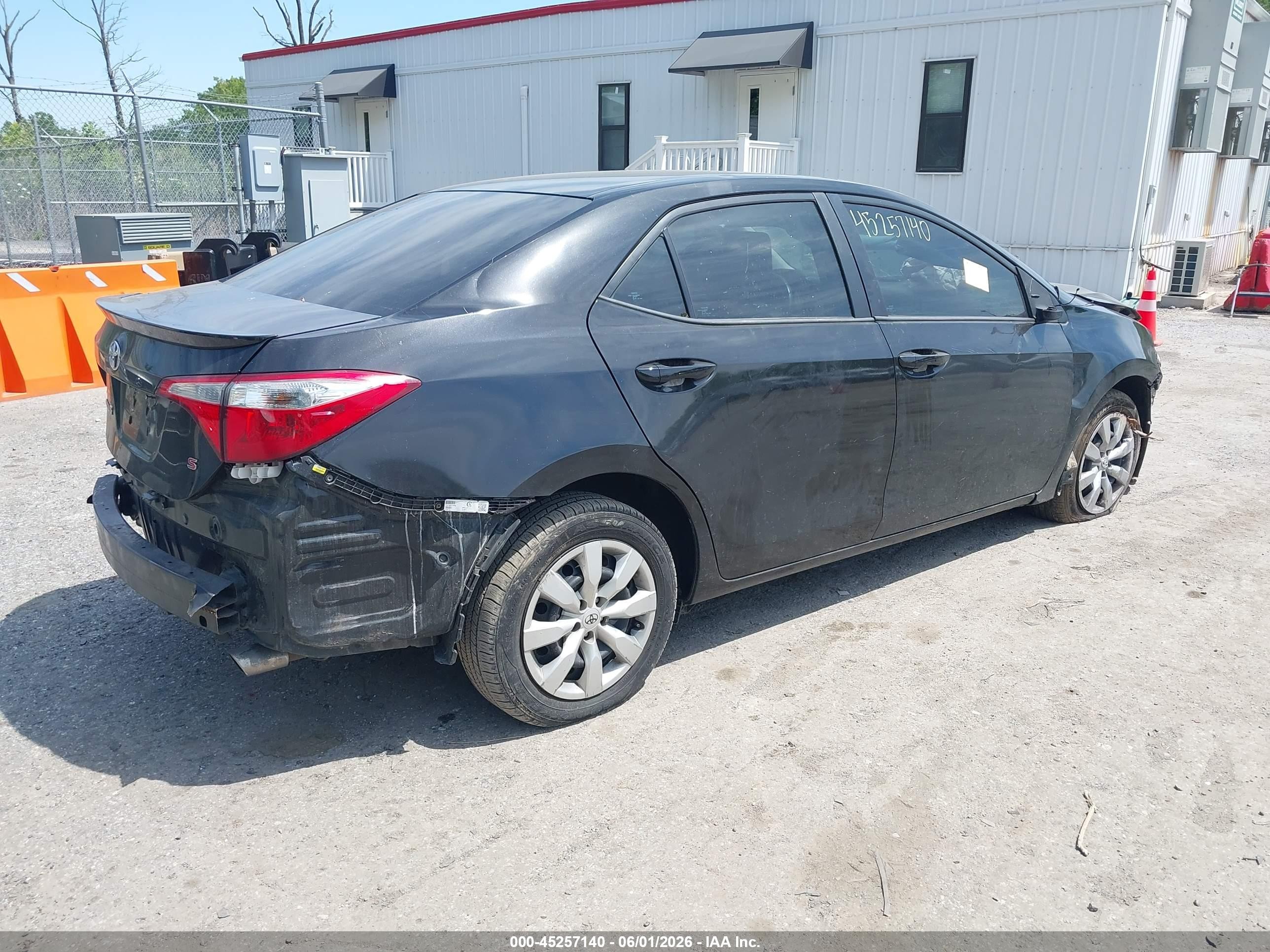 2015 Toyota Corolla S Black vin: 2T1BURHE6FC353889