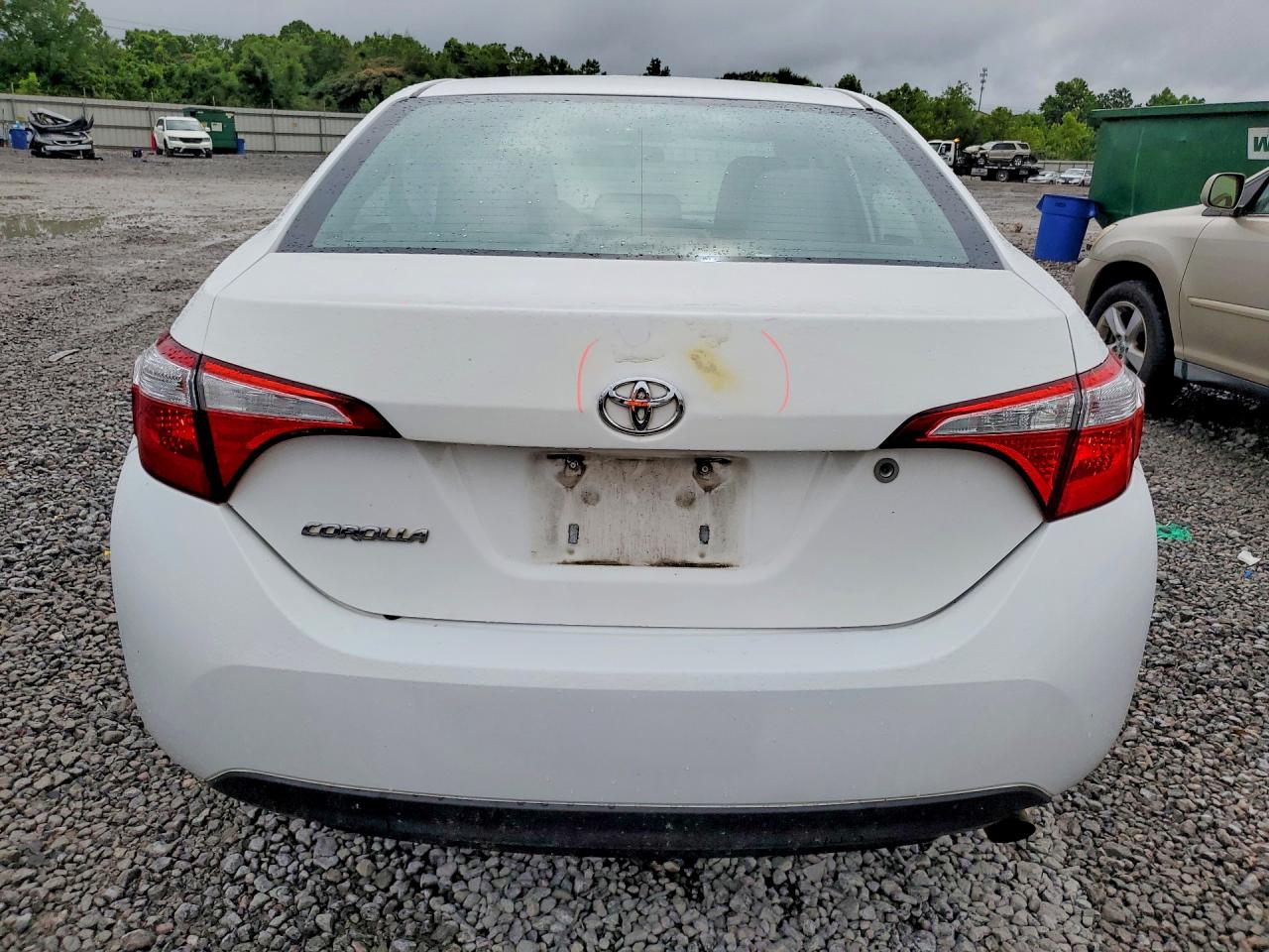 2015 Toyota Corolla L White vin: 2T1BURHE6FC362625