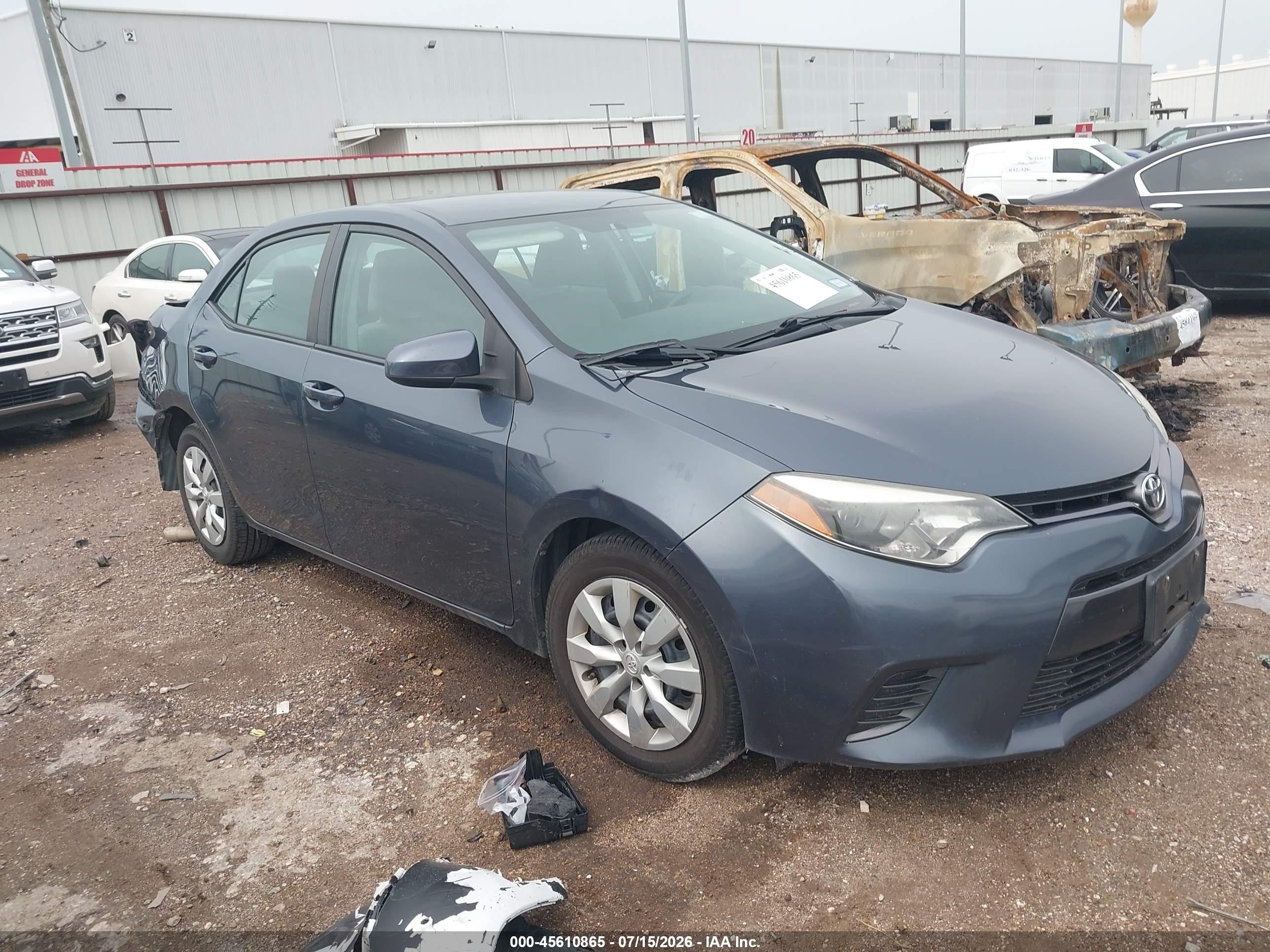 2015 Toyota Corolla Le Синий vin: 2T1BURHE6FC371017