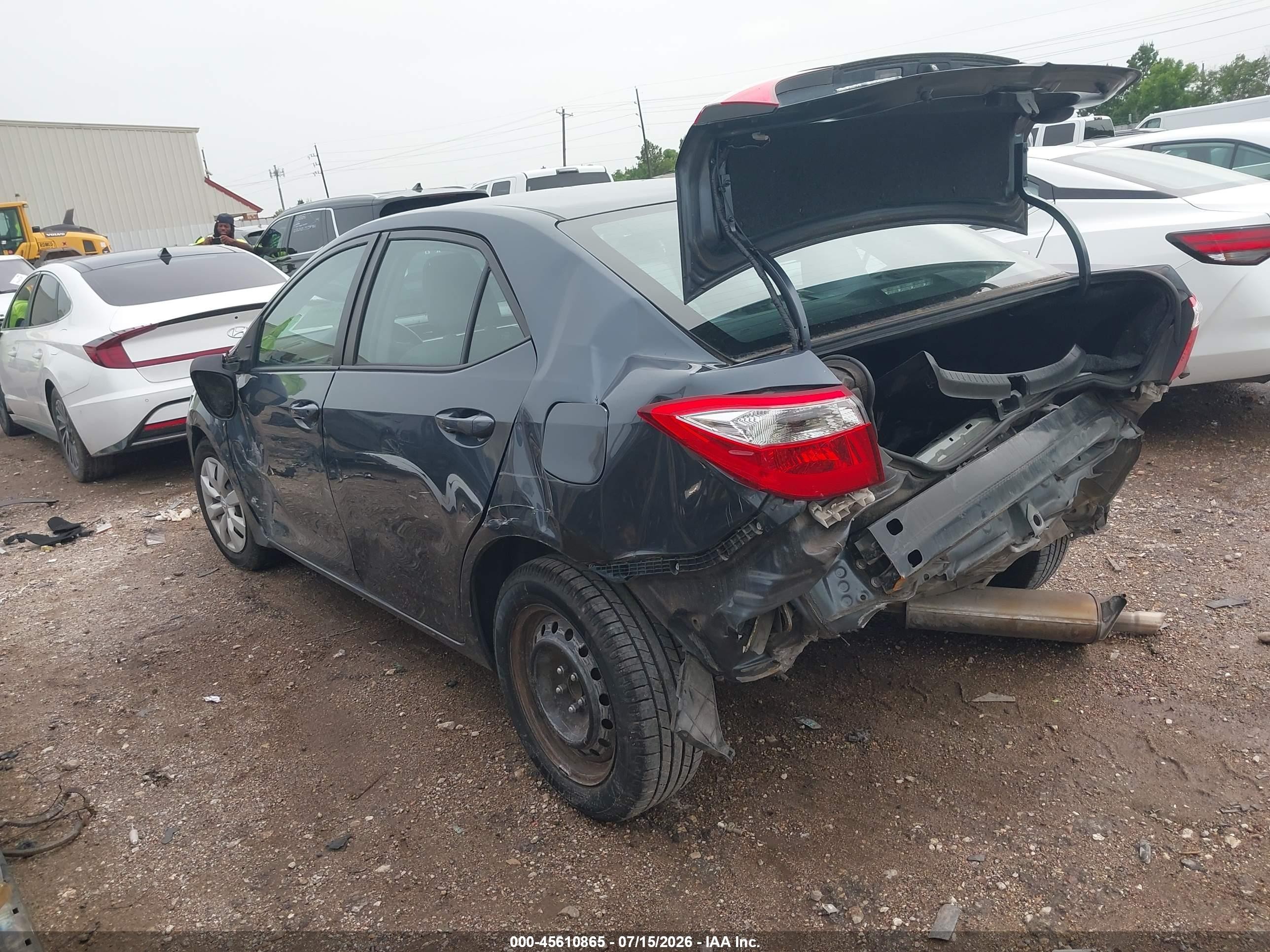 2015 Toyota Corolla Le Синий vin: 2T1BURHE6FC371017