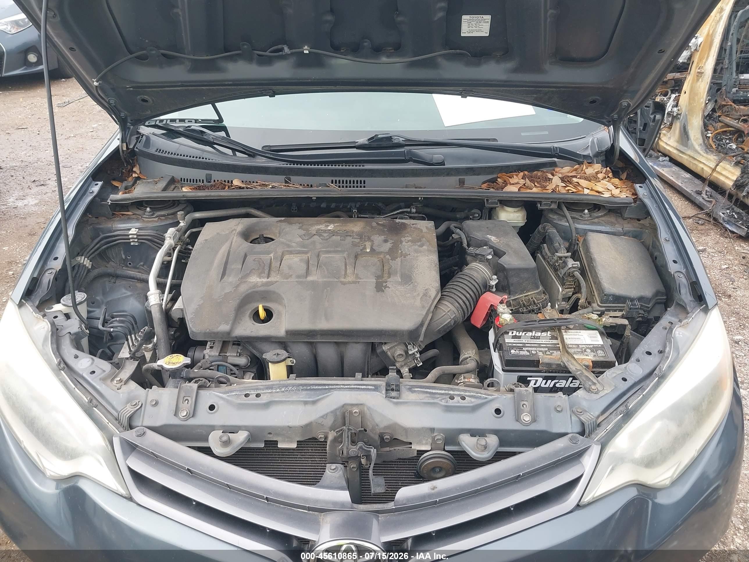 2015 Toyota Corolla Le Синий vin: 2T1BURHE6FC371017