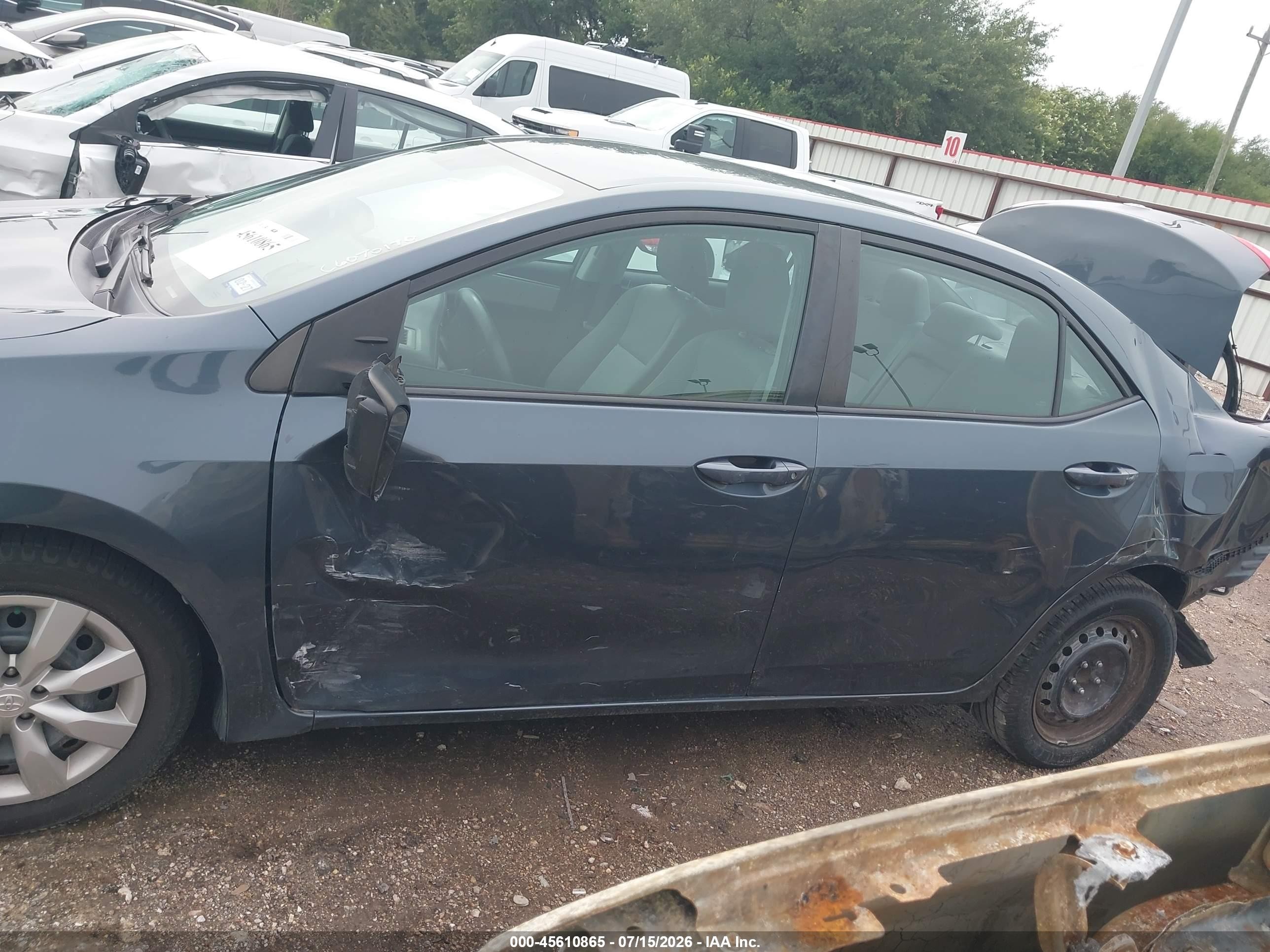 2015 Toyota Corolla Le Синий vin: 2T1BURHE6FC371017