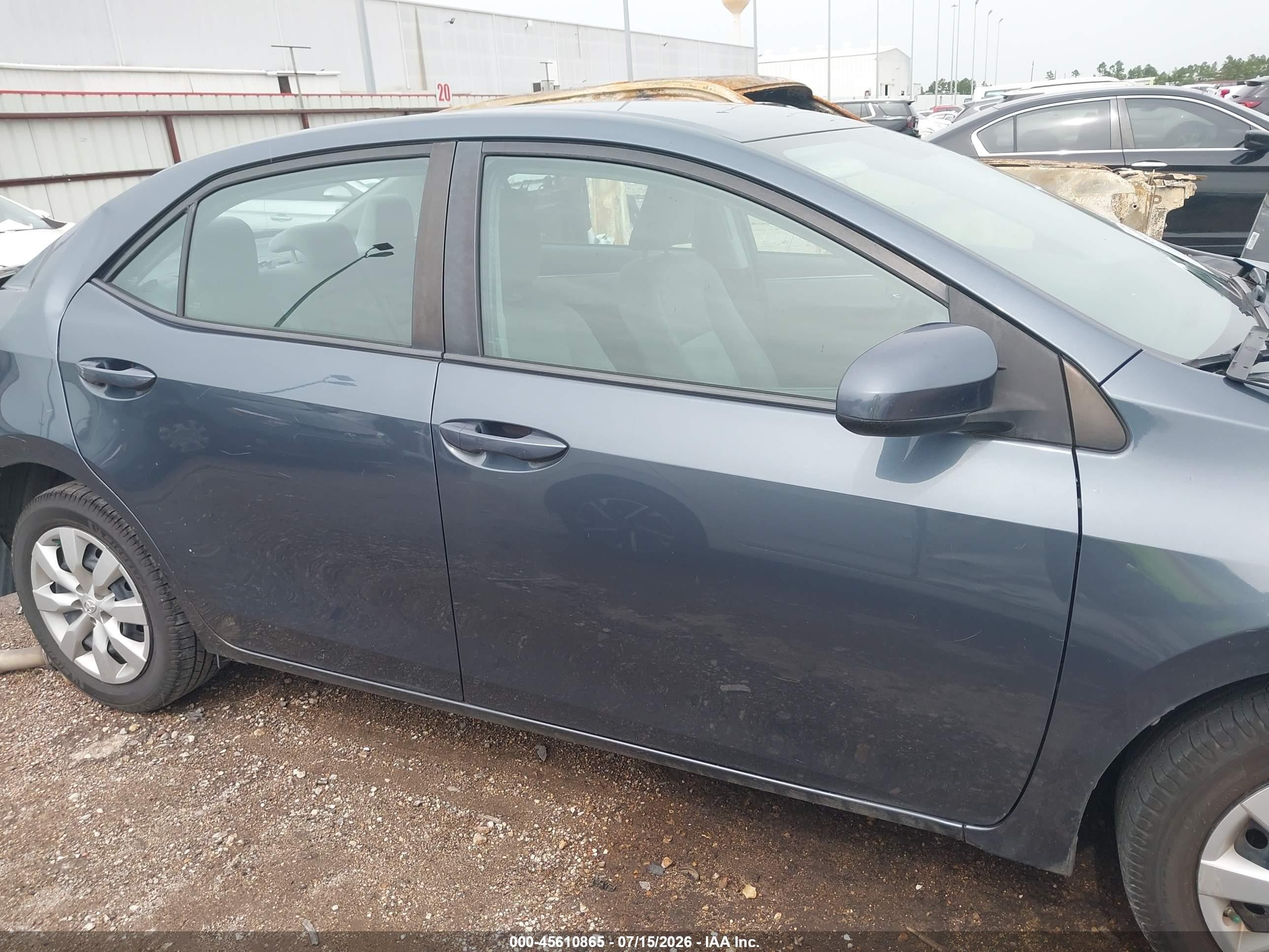 2015 Toyota Corolla Le Синий vin: 2T1BURHE6FC371017