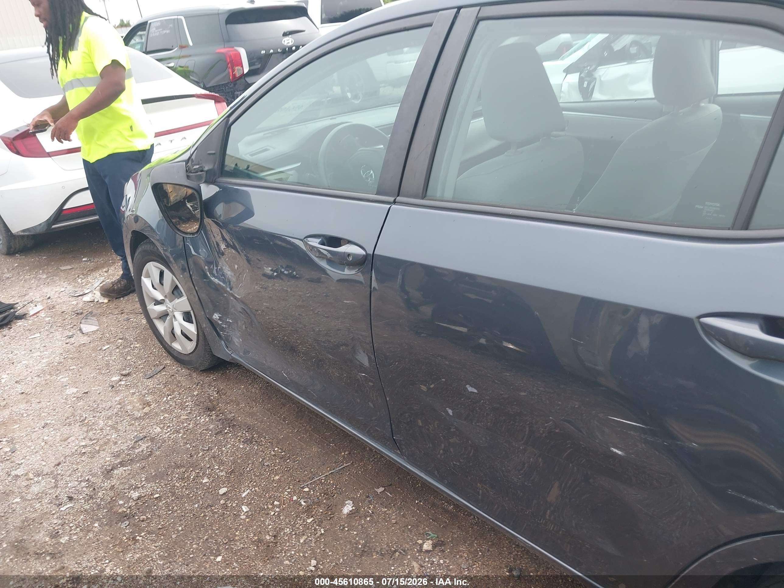 2015 Toyota Corolla Le Синий vin: 2T1BURHE6FC371017