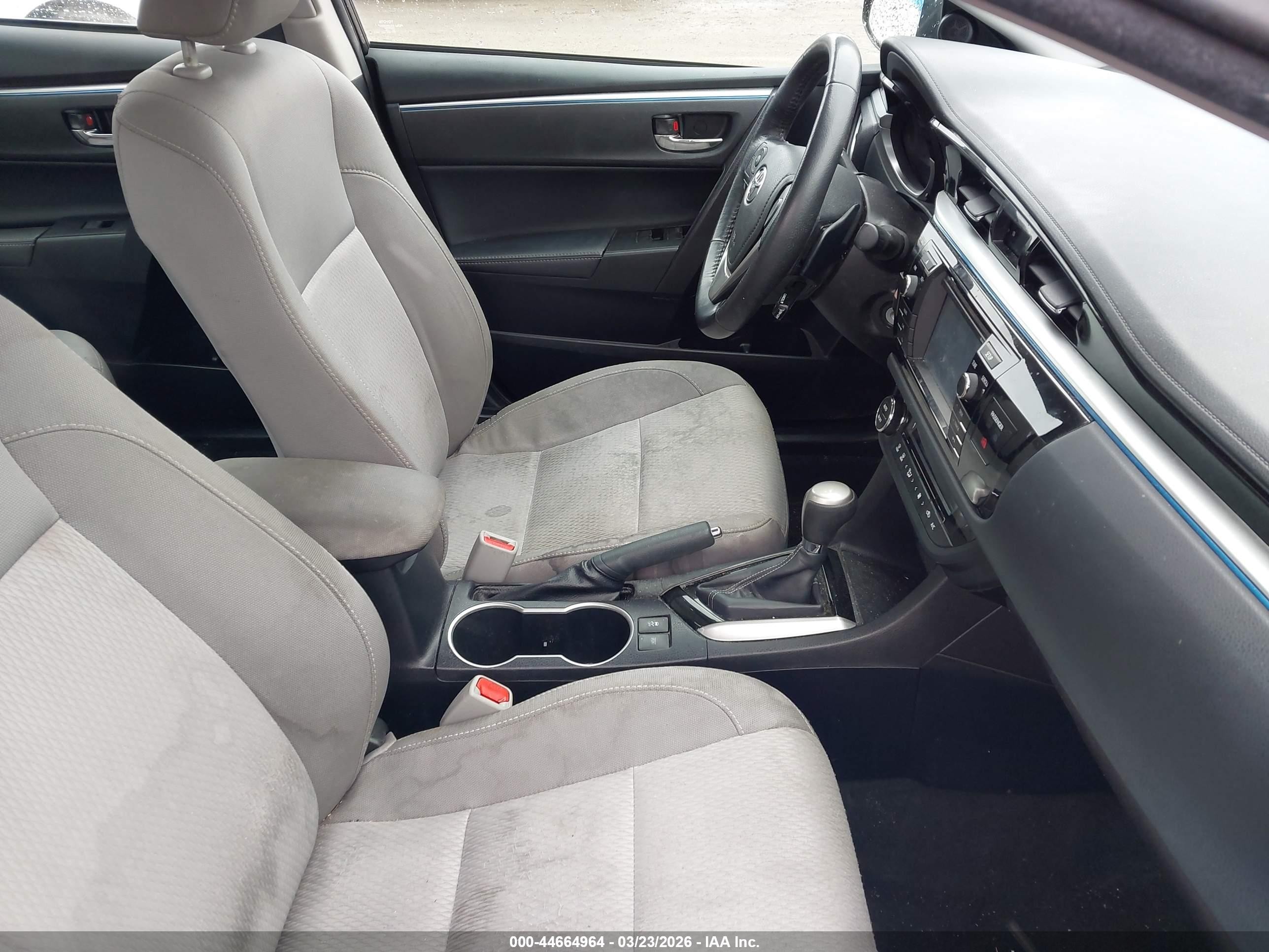 2015 Toyota Corolla S Plus Black vin: 2T1BURHE6FC371101
