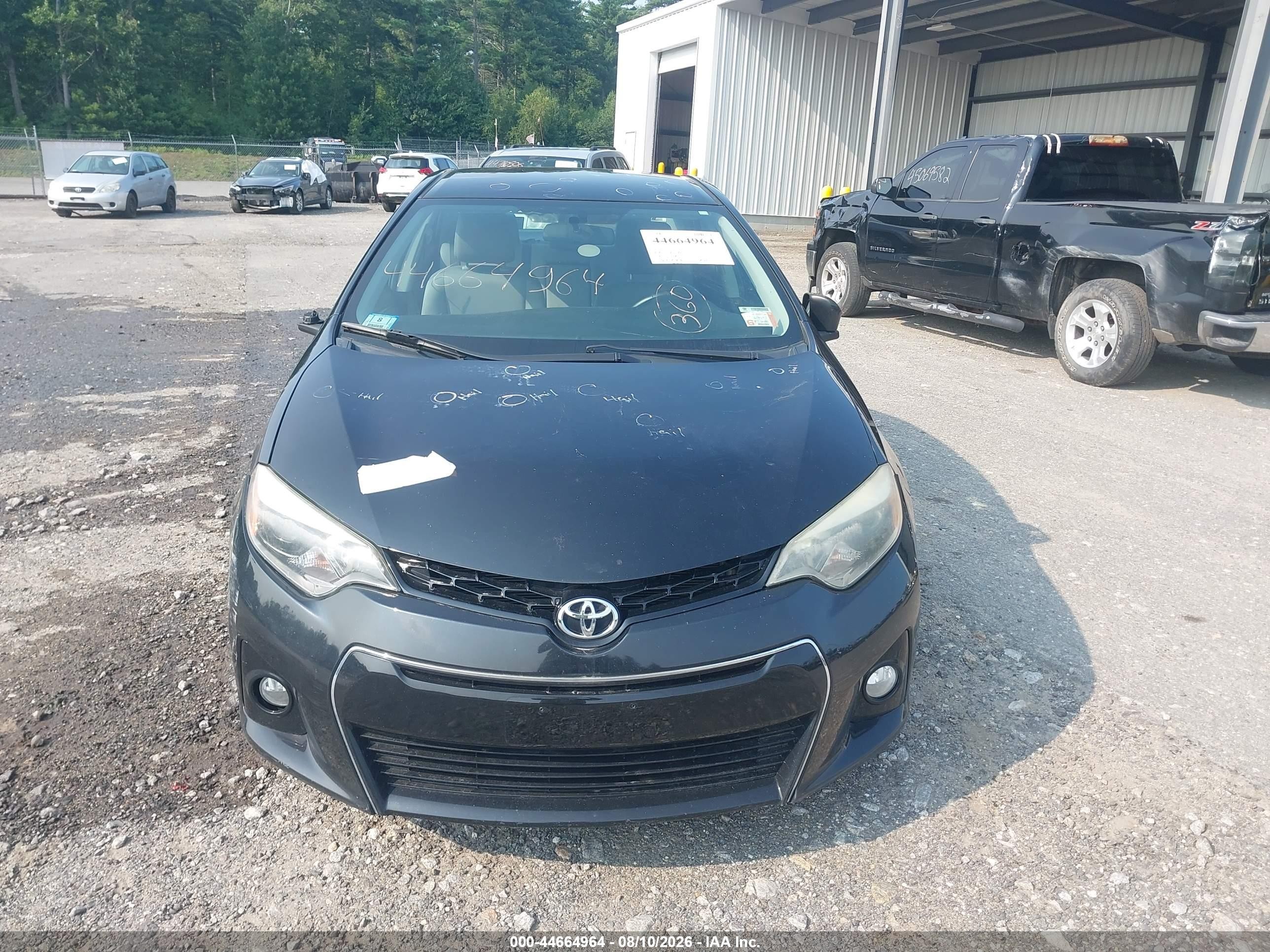 2015 Toyota Corolla S Plus Black vin: 2T1BURHE6FC371101