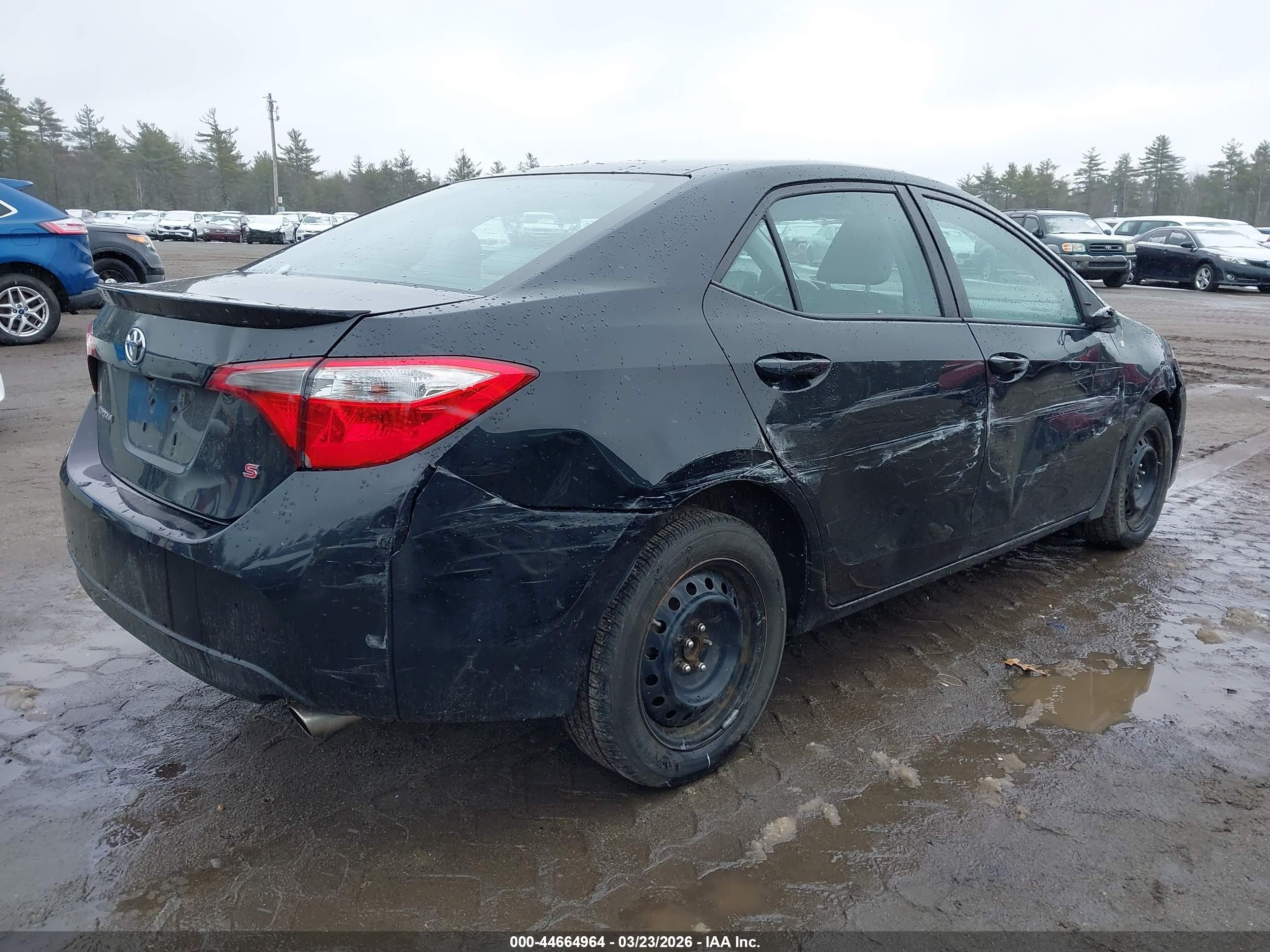 2015 Toyota Corolla S Plus Black vin: 2T1BURHE6FC371101