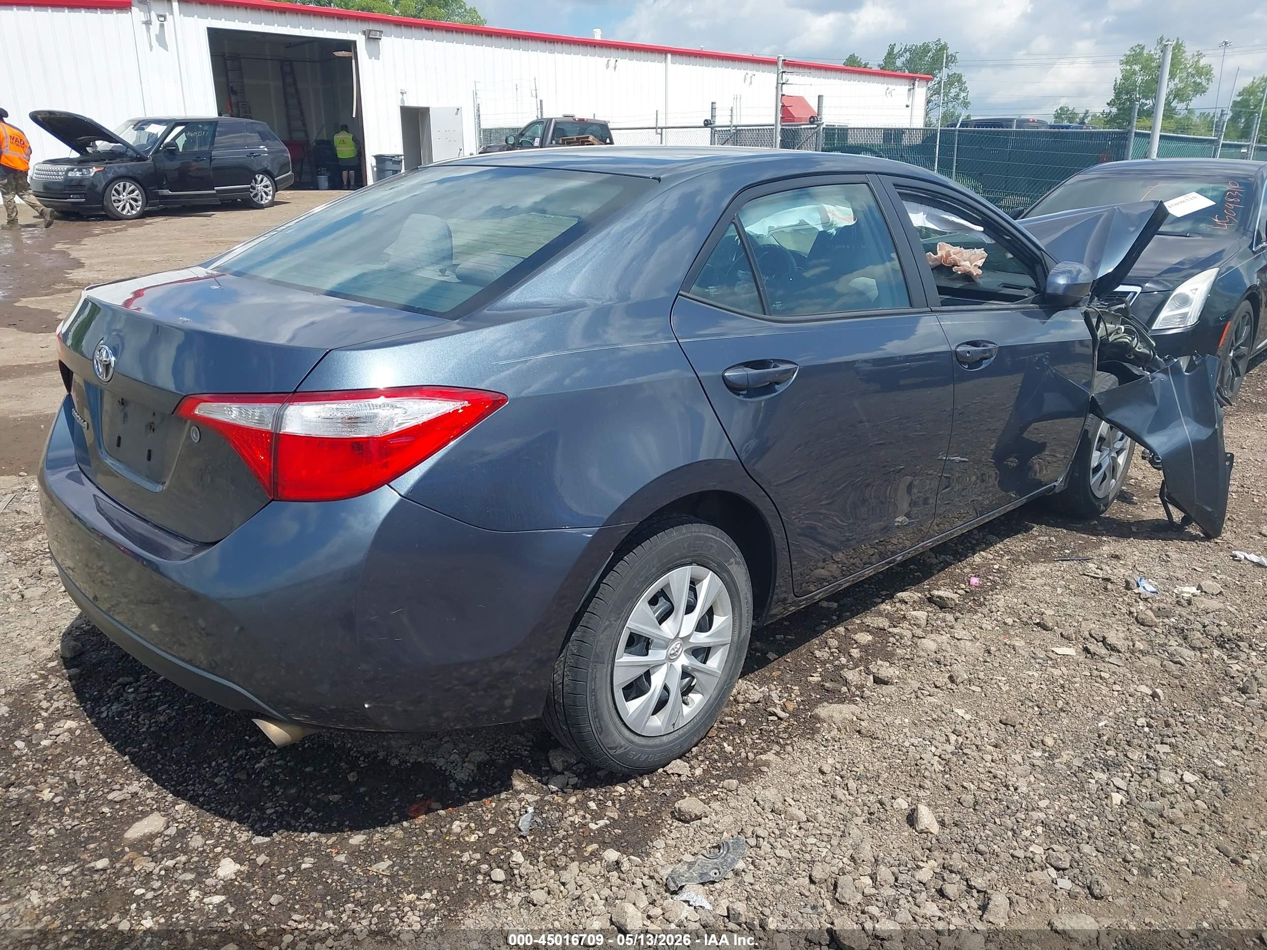 2015 Toyota Corolla L Gray vin: 2T1BURHE6FC374080