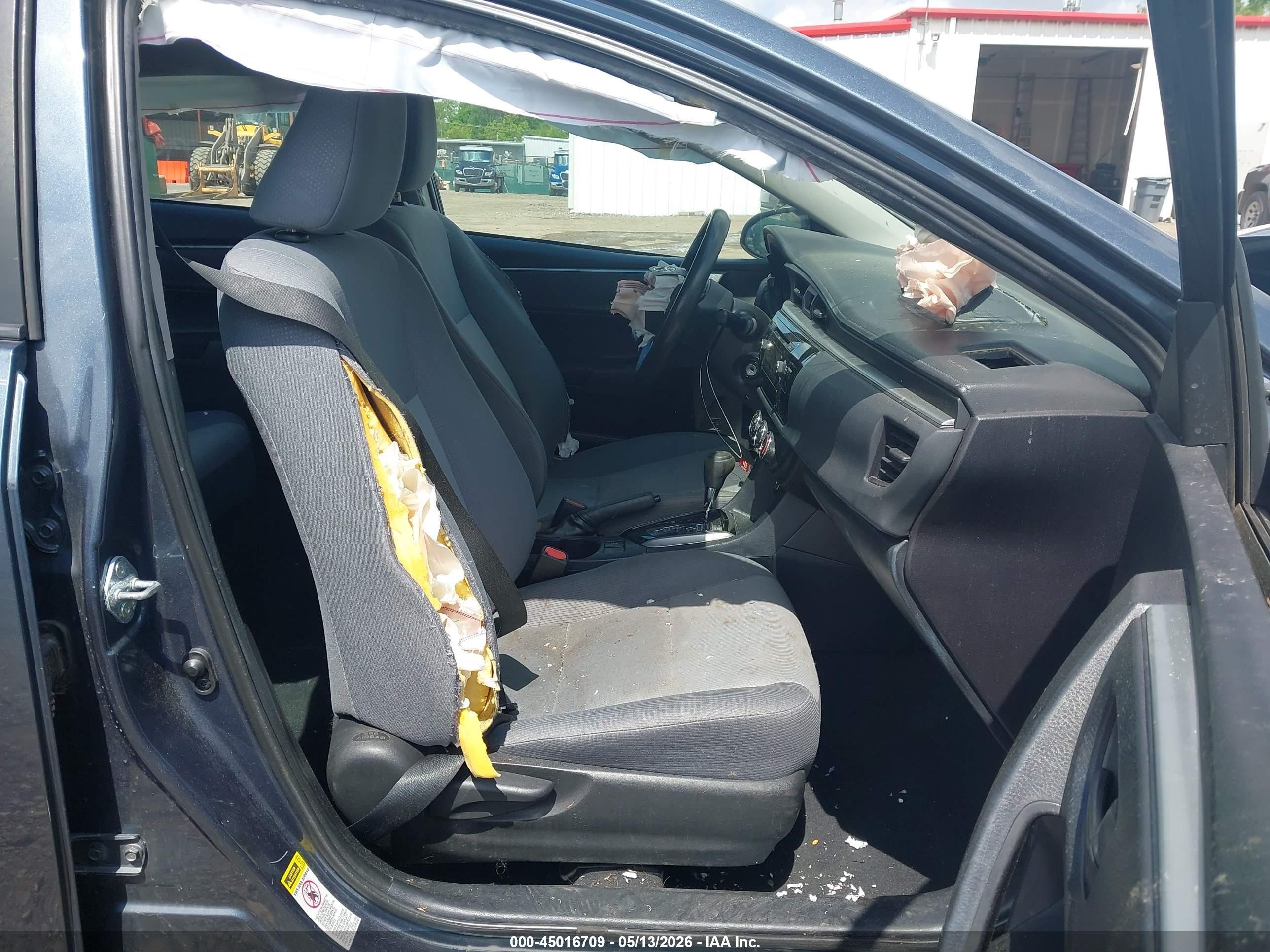 2015 Toyota Corolla L Gray vin: 2T1BURHE6FC374080