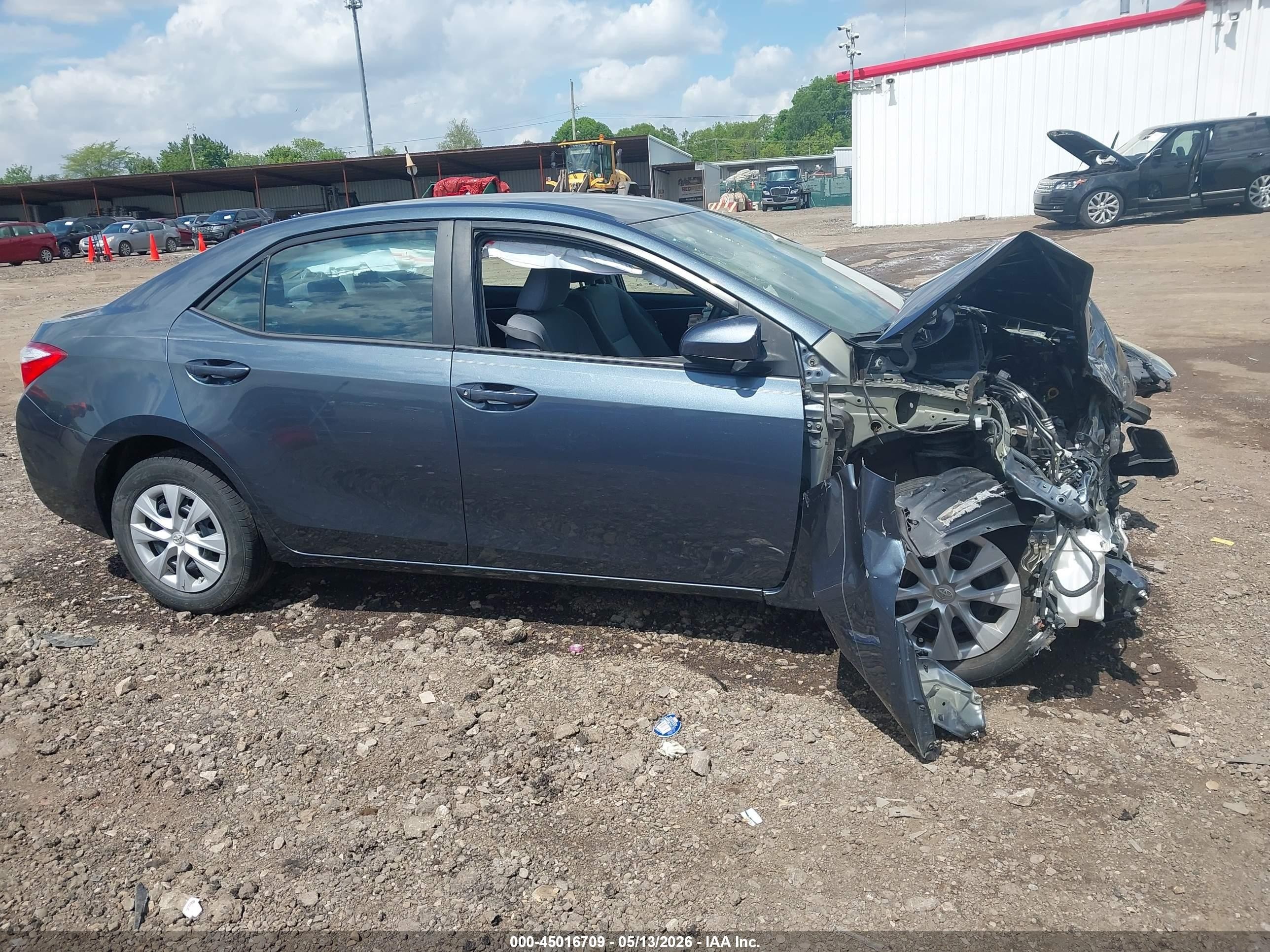 2015 Toyota Corolla L Gray vin: 2T1BURHE6FC374080