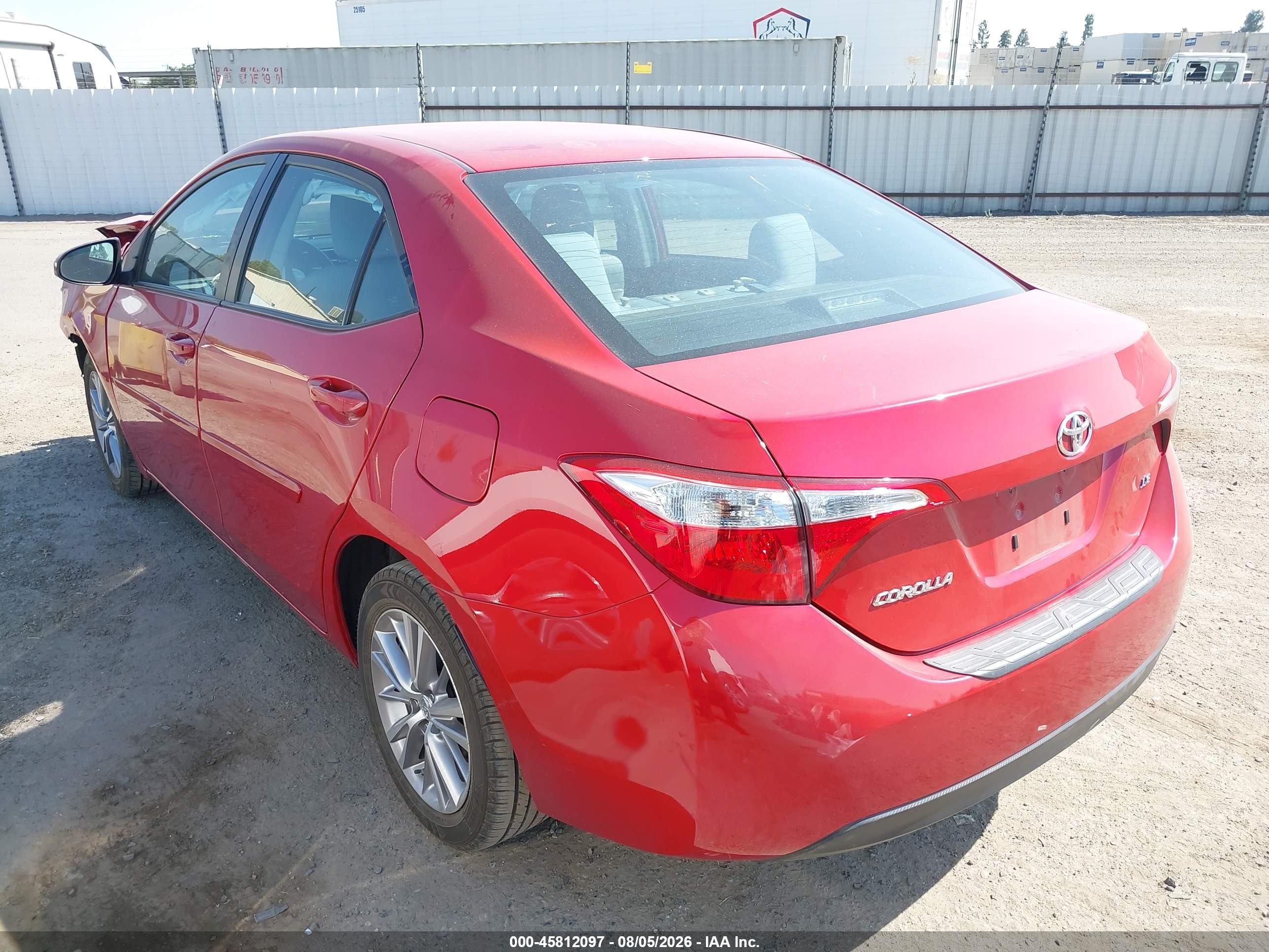 2015 Toyota Corolla Le Plus Красный vin: 2T1BURHE6FC376895