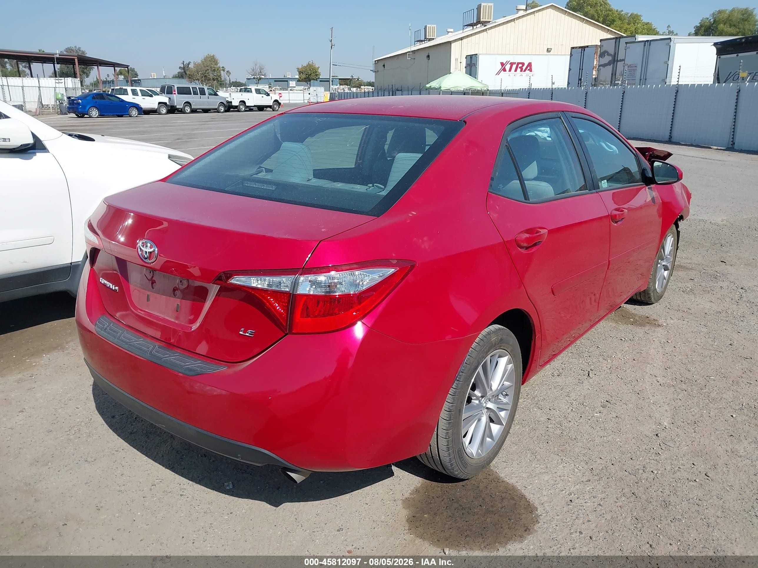 2015 Toyota Corolla Le Plus Красный vin: 2T1BURHE6FC376895