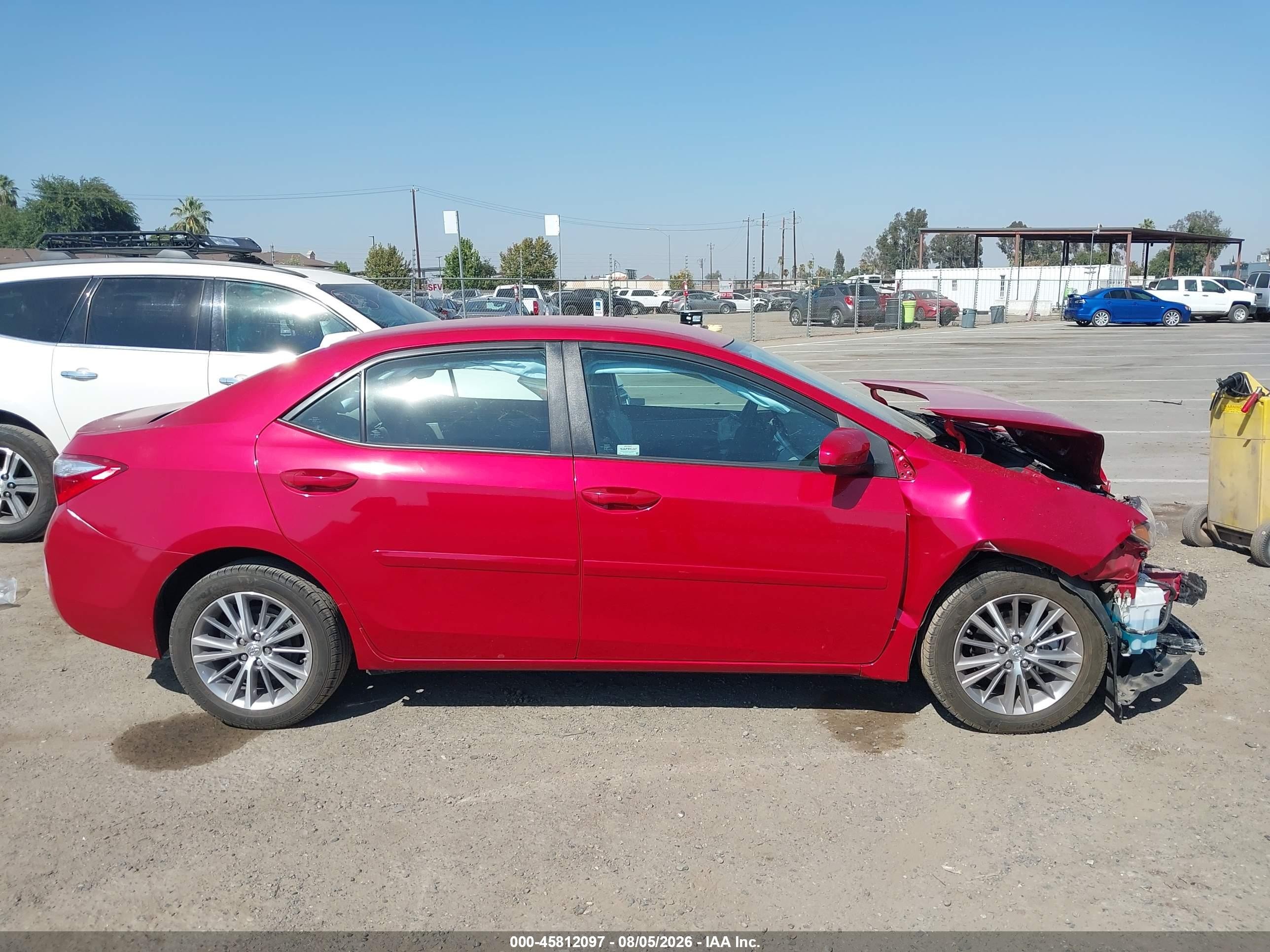 2015 Toyota Corolla Le Plus Красный vin: 2T1BURHE6FC376895