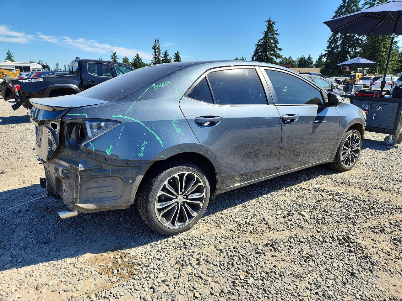 2015 Toyota Corolla S Plus Charcoal vin: 2T1BURHE6FC379764