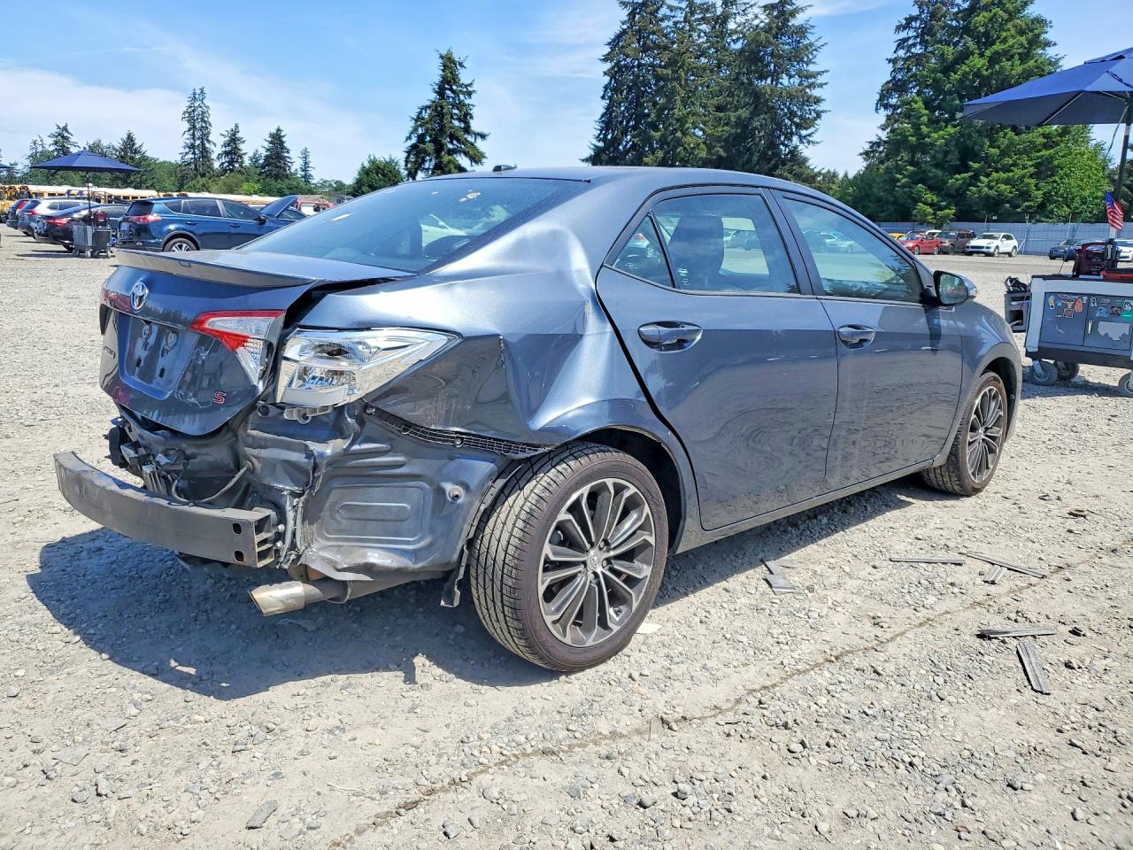 2015 Toyota Corolla S Premium Gray vin: 2T1BURHE6FC395883