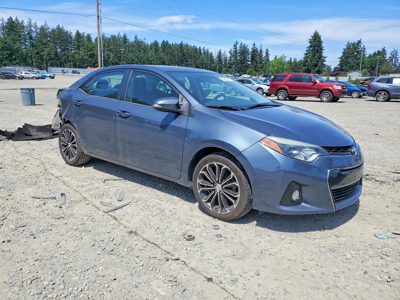 2015 Toyota Corolla S Premium Gray vin: 2T1BURHE6FC395883