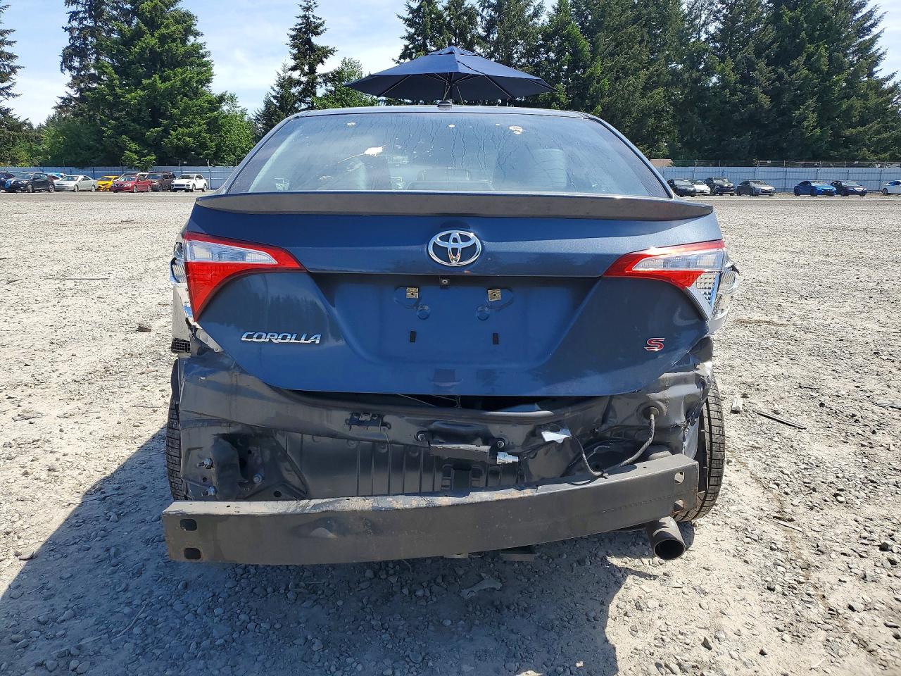 2015 Toyota Corolla S Premium Gray vin: 2T1BURHE6FC395883