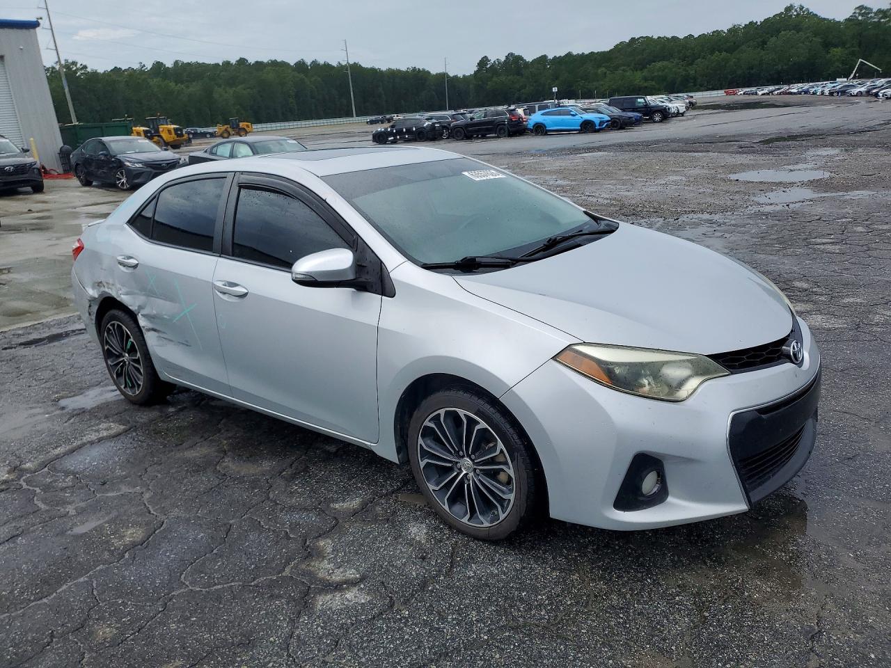 2015 Toyota Corolla S Plus Silver vin: 2T1BURHE6FC397150