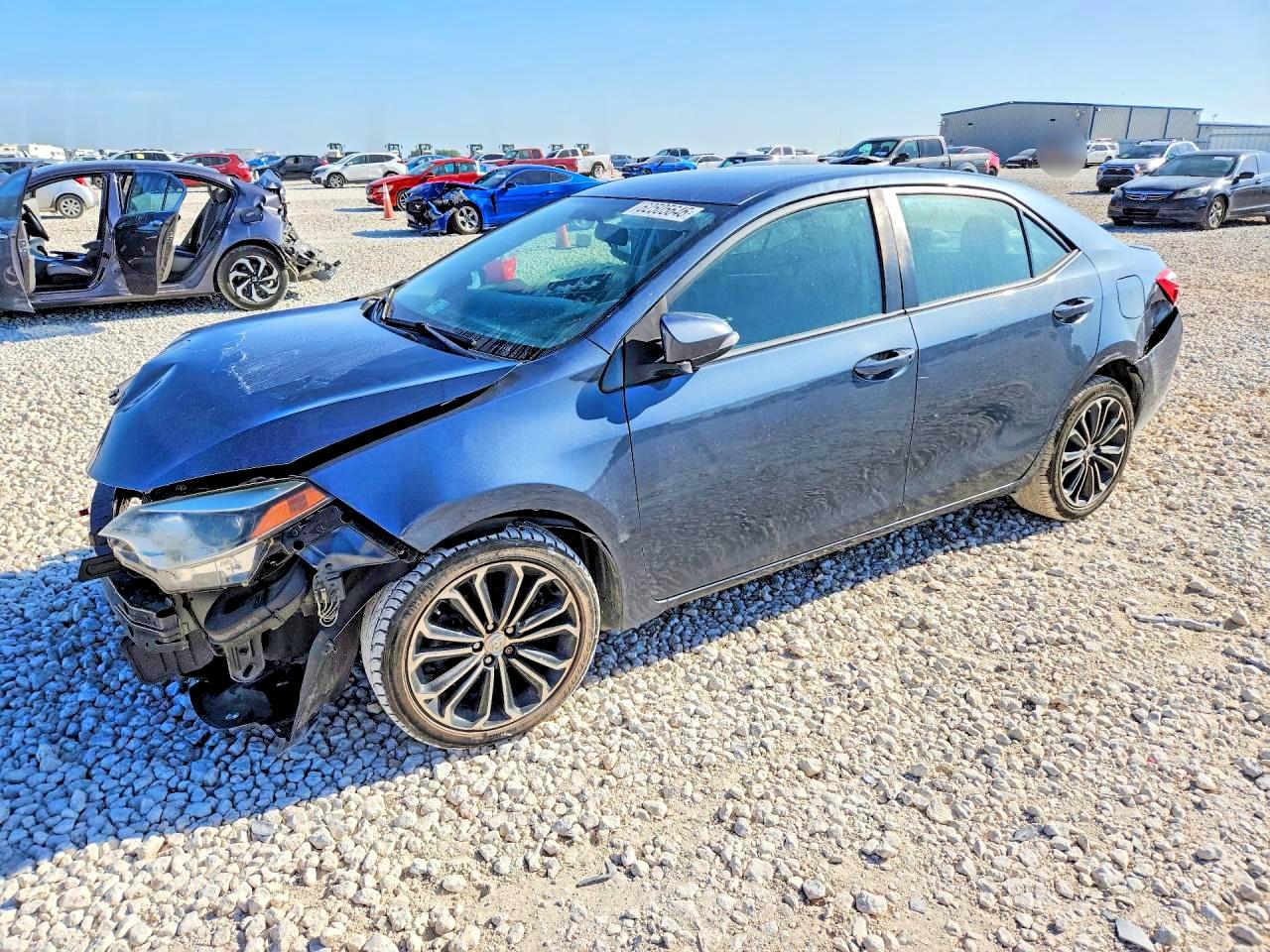 2015 Toyota Corolla S Plus Blue vin: 2T1BURHE6FC406266