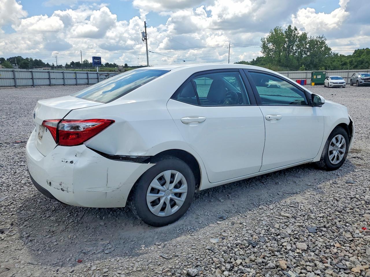 2015 Toyota Corolla L White vin: 2T1BURHE6FC428798