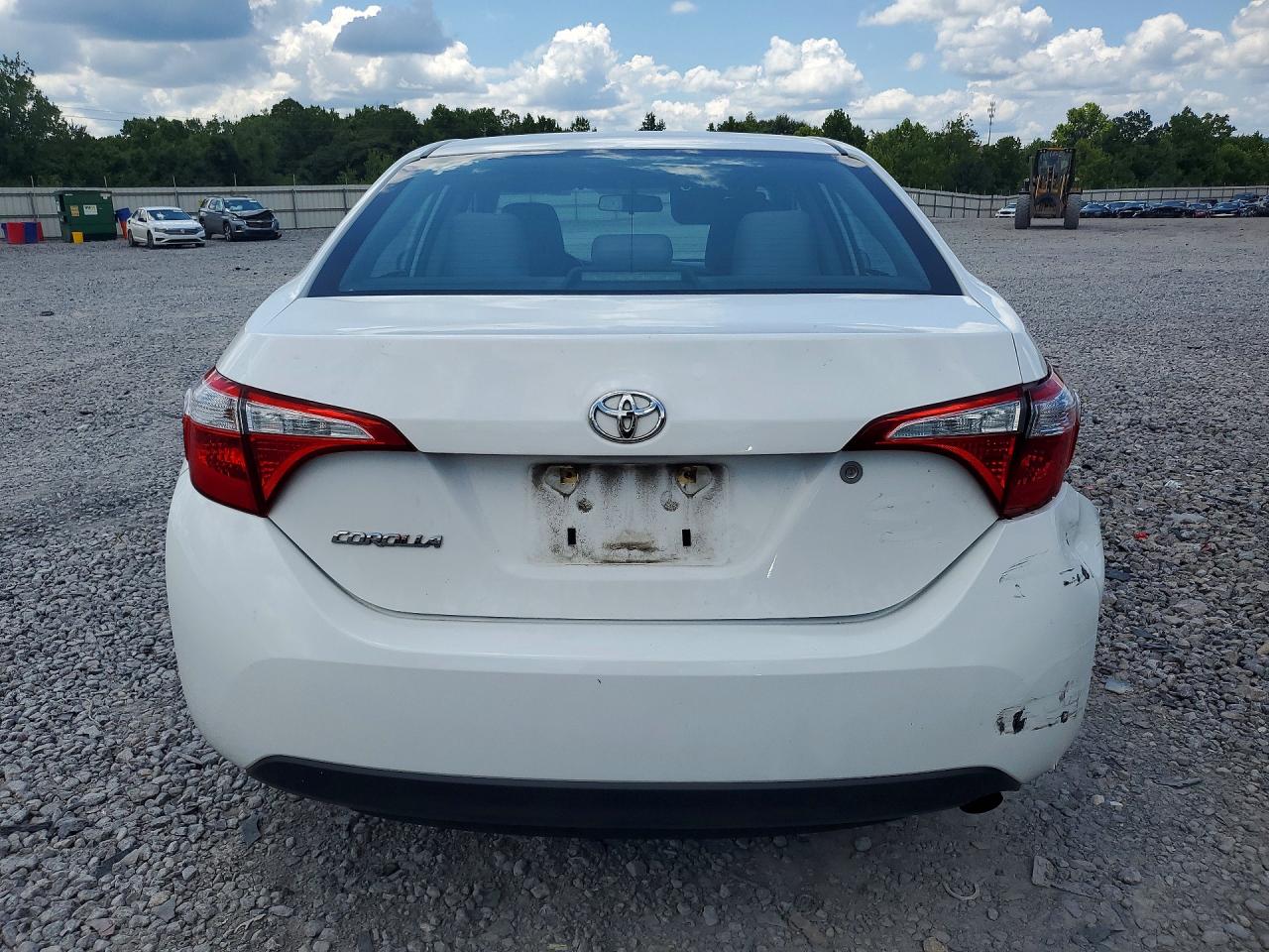 2015 Toyota Corolla L White vin: 2T1BURHE6FC428798