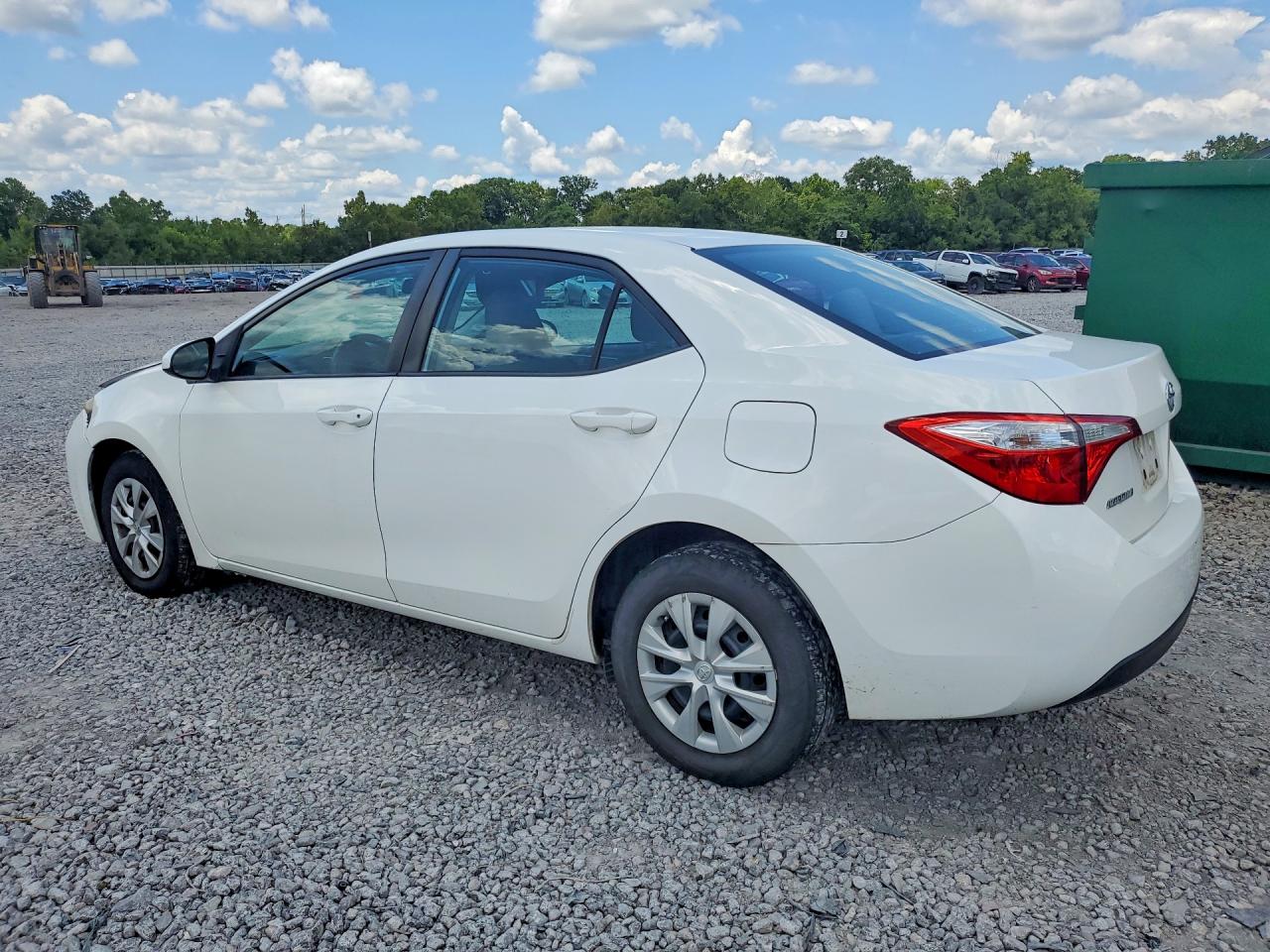 2015 Toyota Corolla L White vin: 2T1BURHE6FC428798