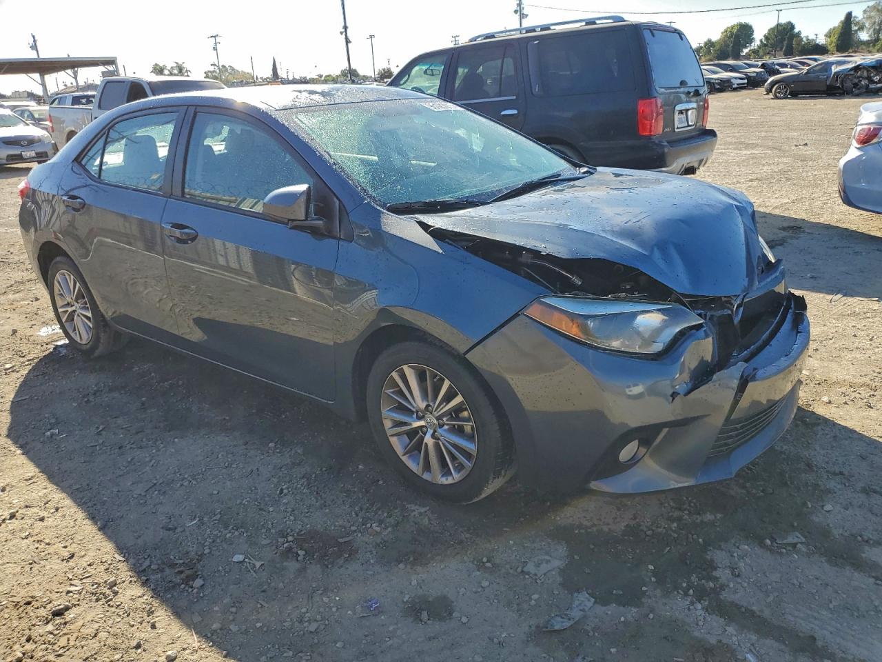 2015 Toyota Corolla Le Plus Gray vin: 2T1BURHE6FC432821