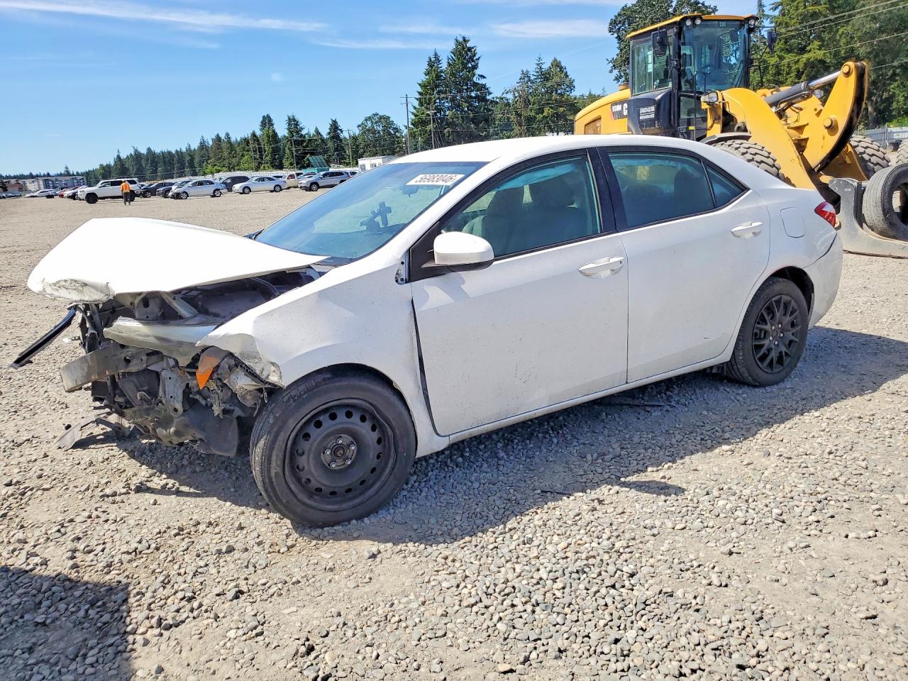 2015 Toyota Corolla Le White vin: 2T1BURHE6FC436769