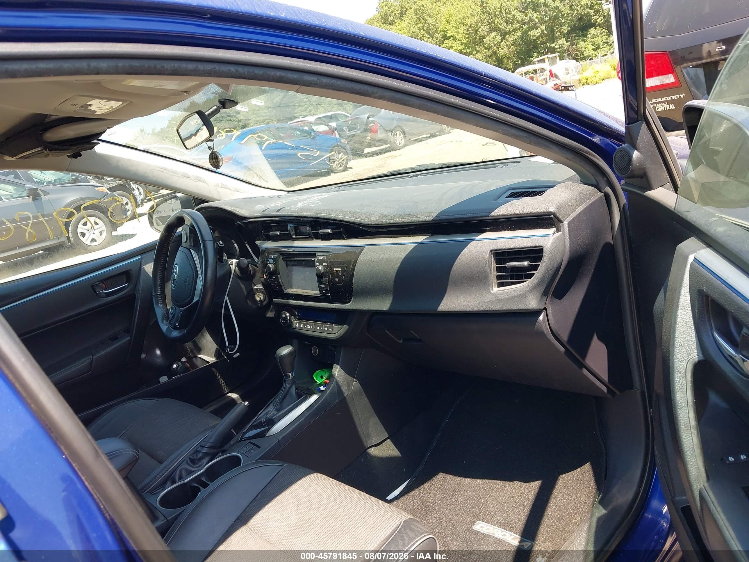 2015 Toyota Corolla S Plus Синий vin: 2T1BURHE6FC439705