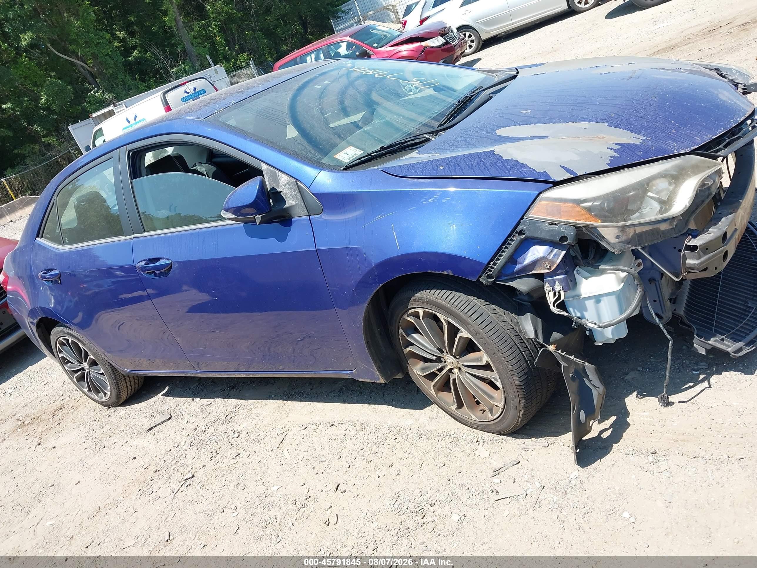 2015 Toyota Corolla S Plus Синий vin: 2T1BURHE6FC439705